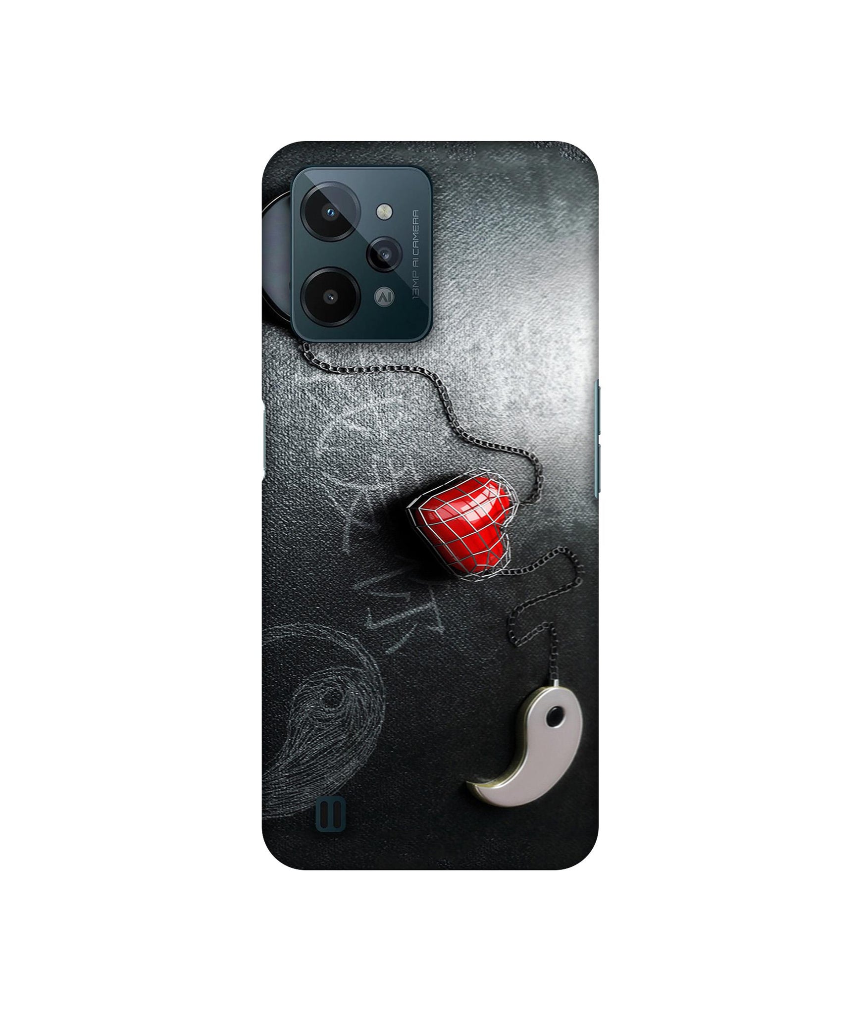 Chinnese Yin and Yang Designer Hard Back Cover for Realme C31 4G