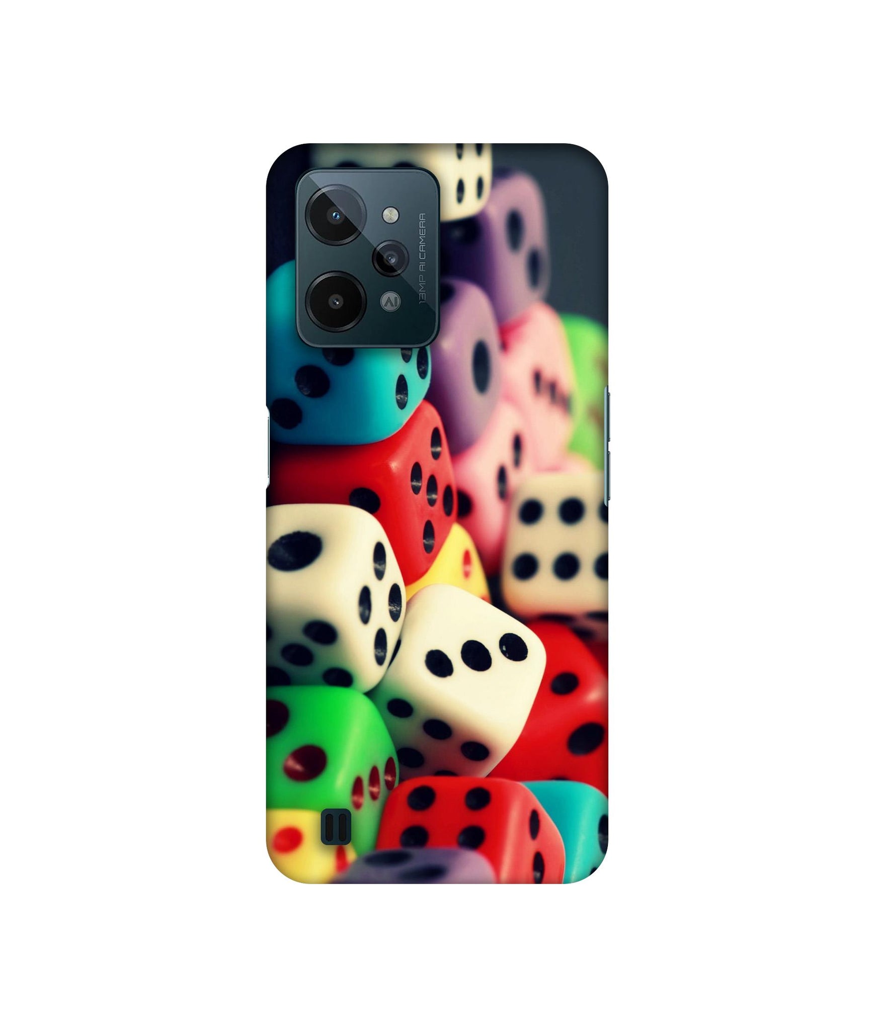 Dice Designer Hard Back Cover for Realme C31 4G