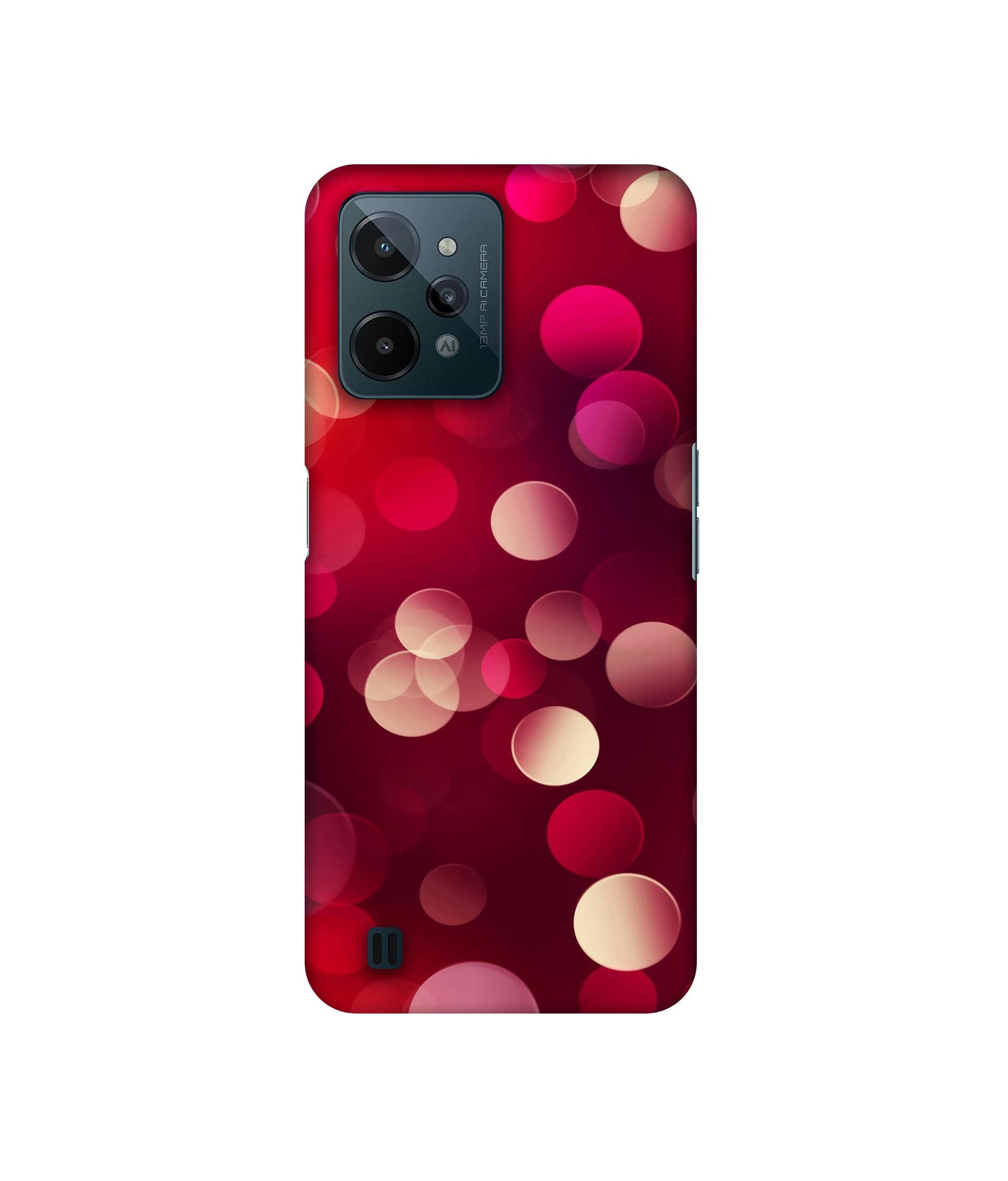 3D Circles Designer Hard Back Cover for Realme C31 4G