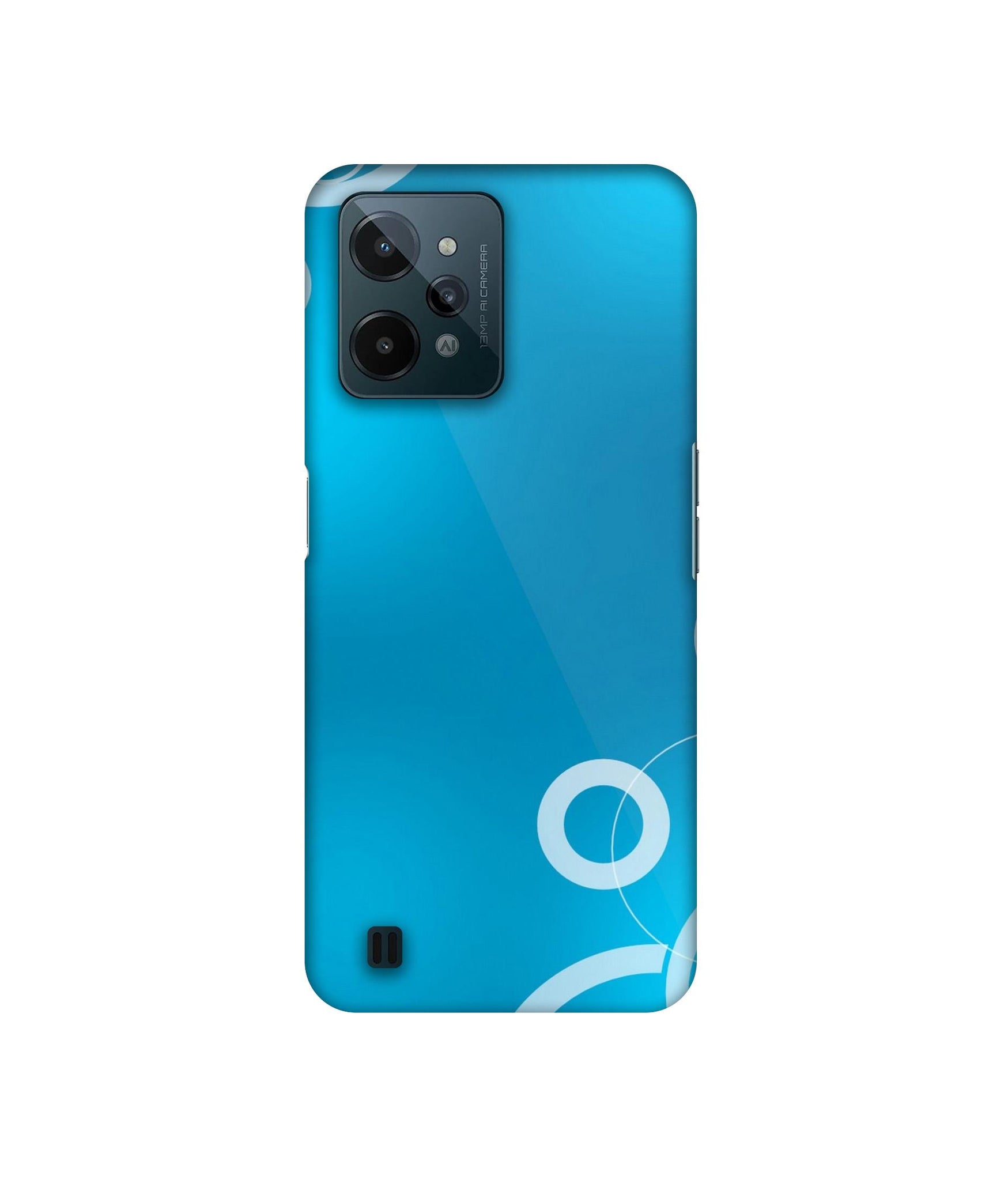 Circle Background Designer Hard Back Cover for Realme C31 4G