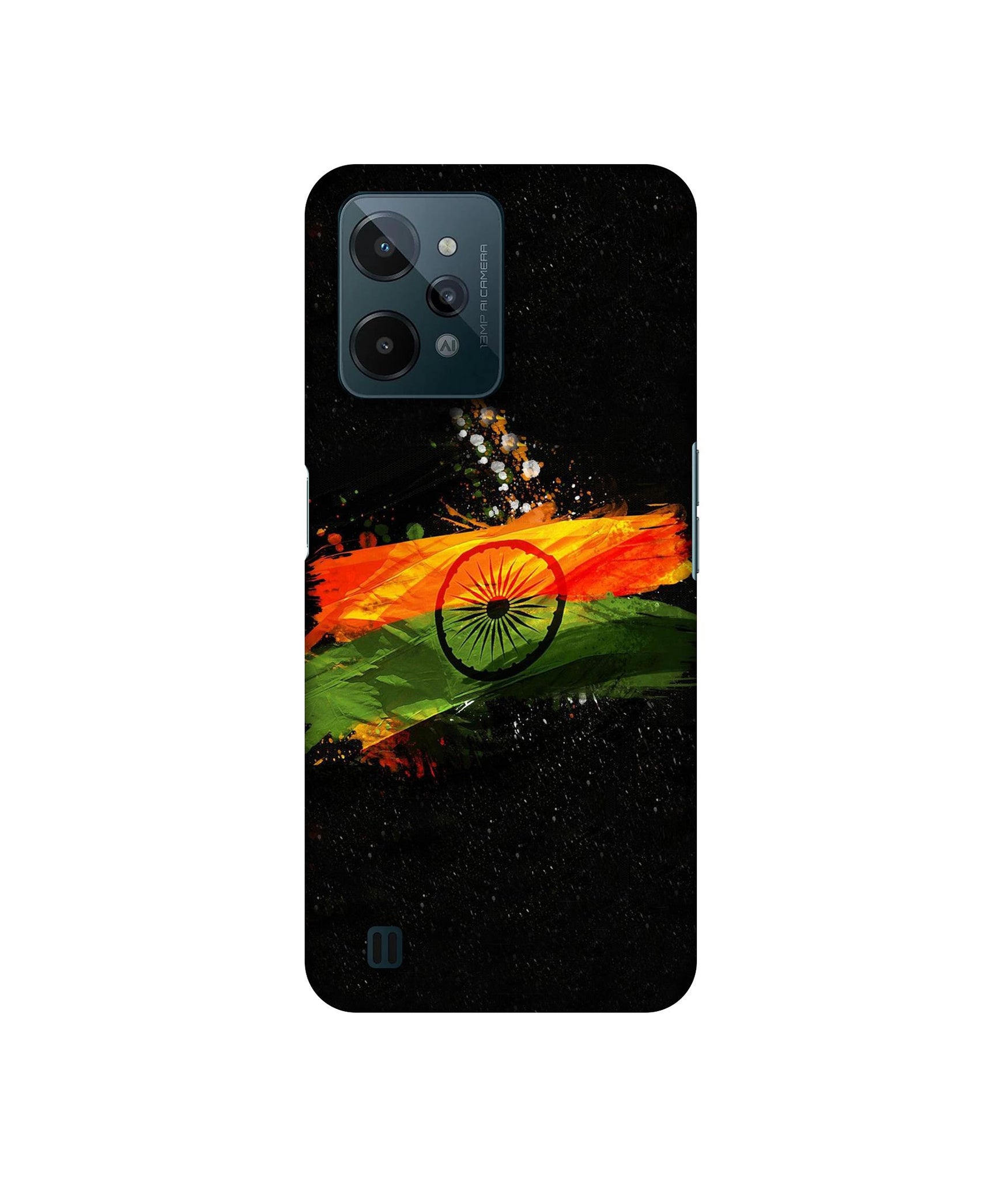 Indian Flag Designer Hard Back Cover for Realme C31 4G