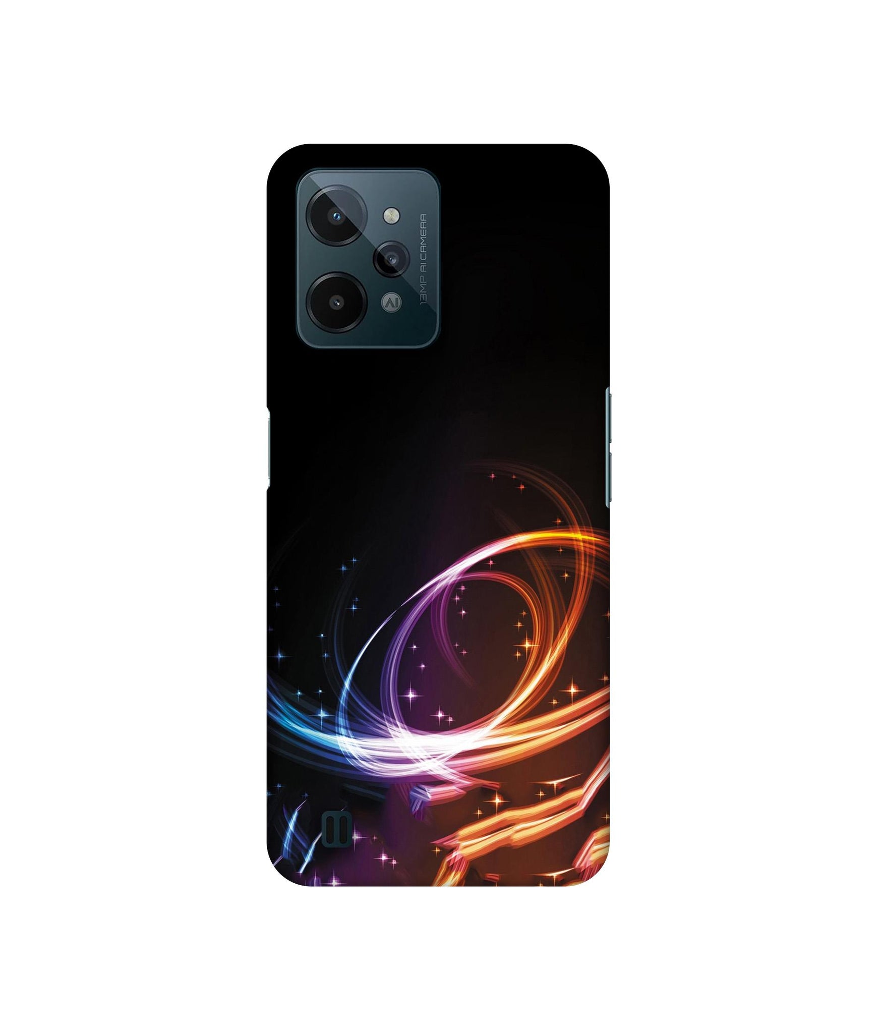 Abstract Background Designer Hard Back Cover for Realme C31 4G