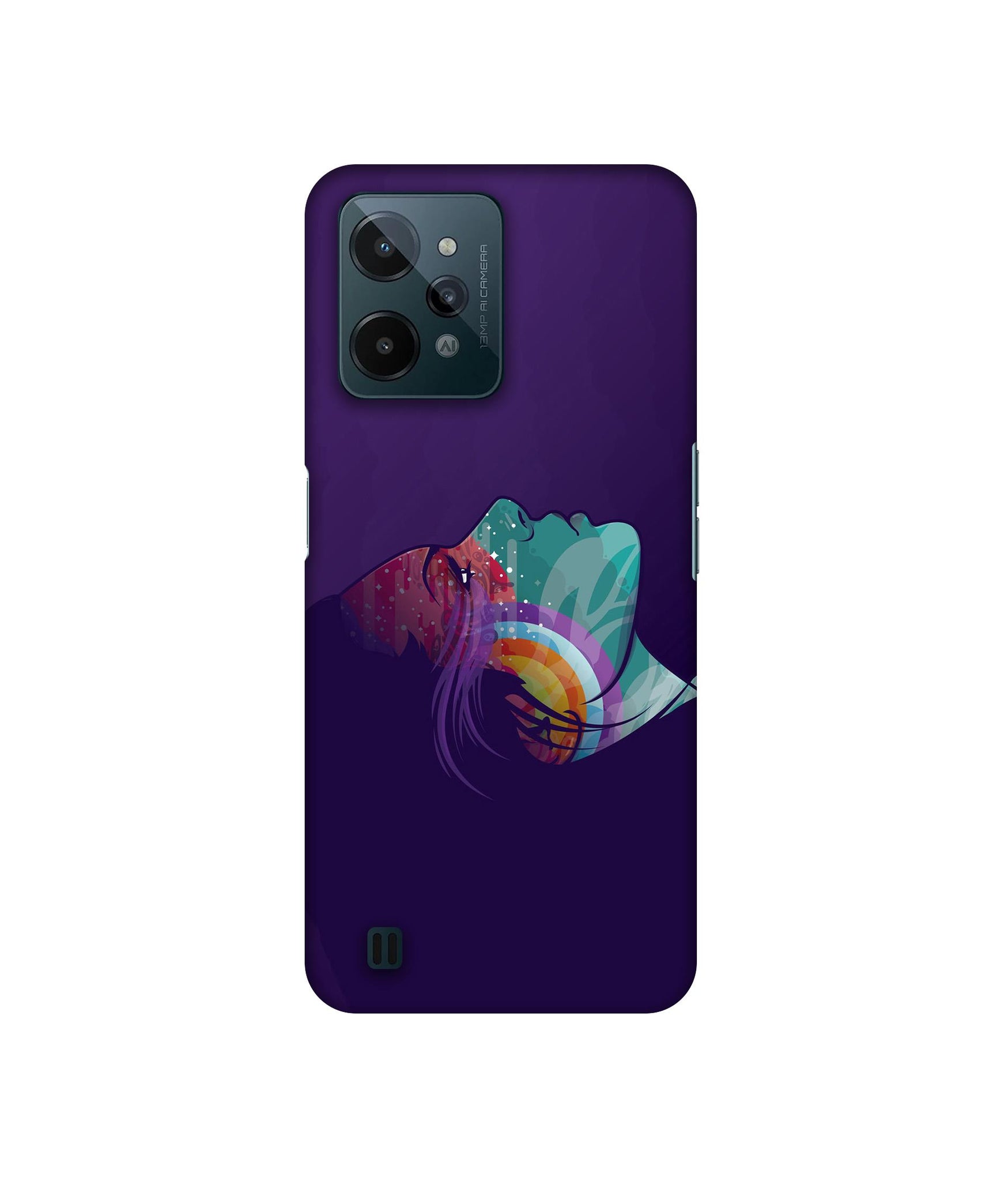 Vector Girl Designer Hard Back Cover for Realme C31 4G