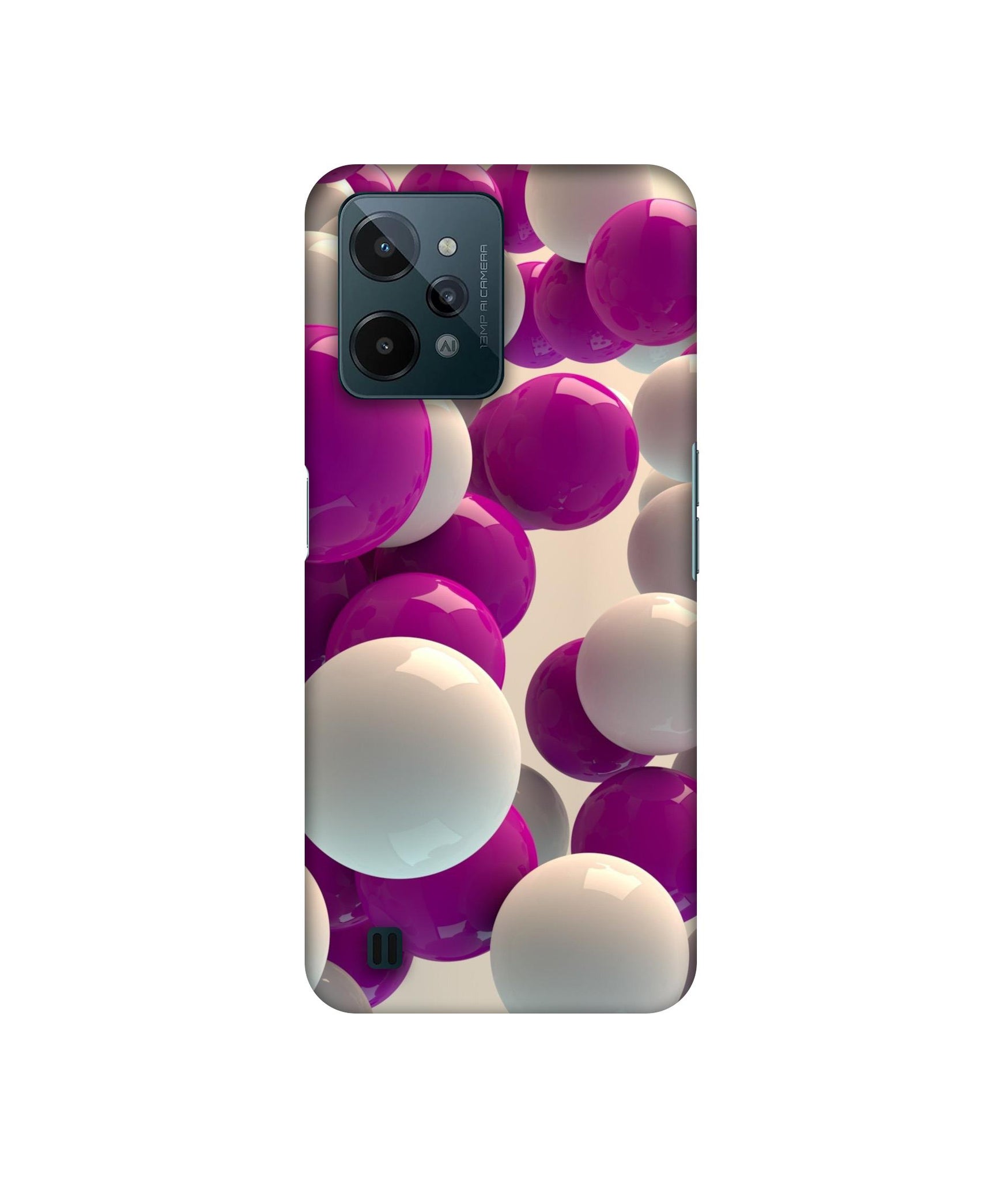3D Balloons Designer Hard Back Cover for Realme C31 4G