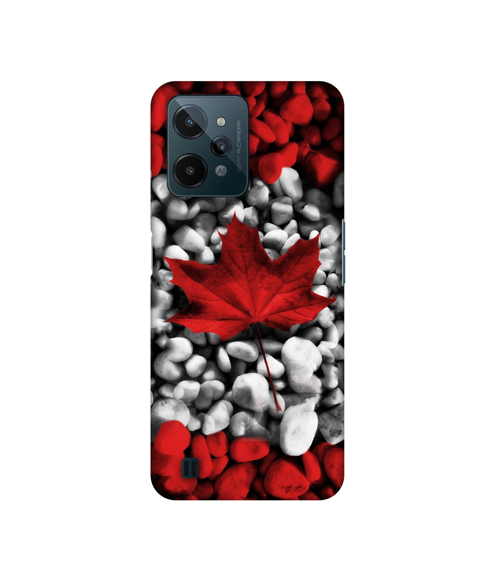 Canada Leaves Flag Designer Hard Back Cover for Realme C31 4G