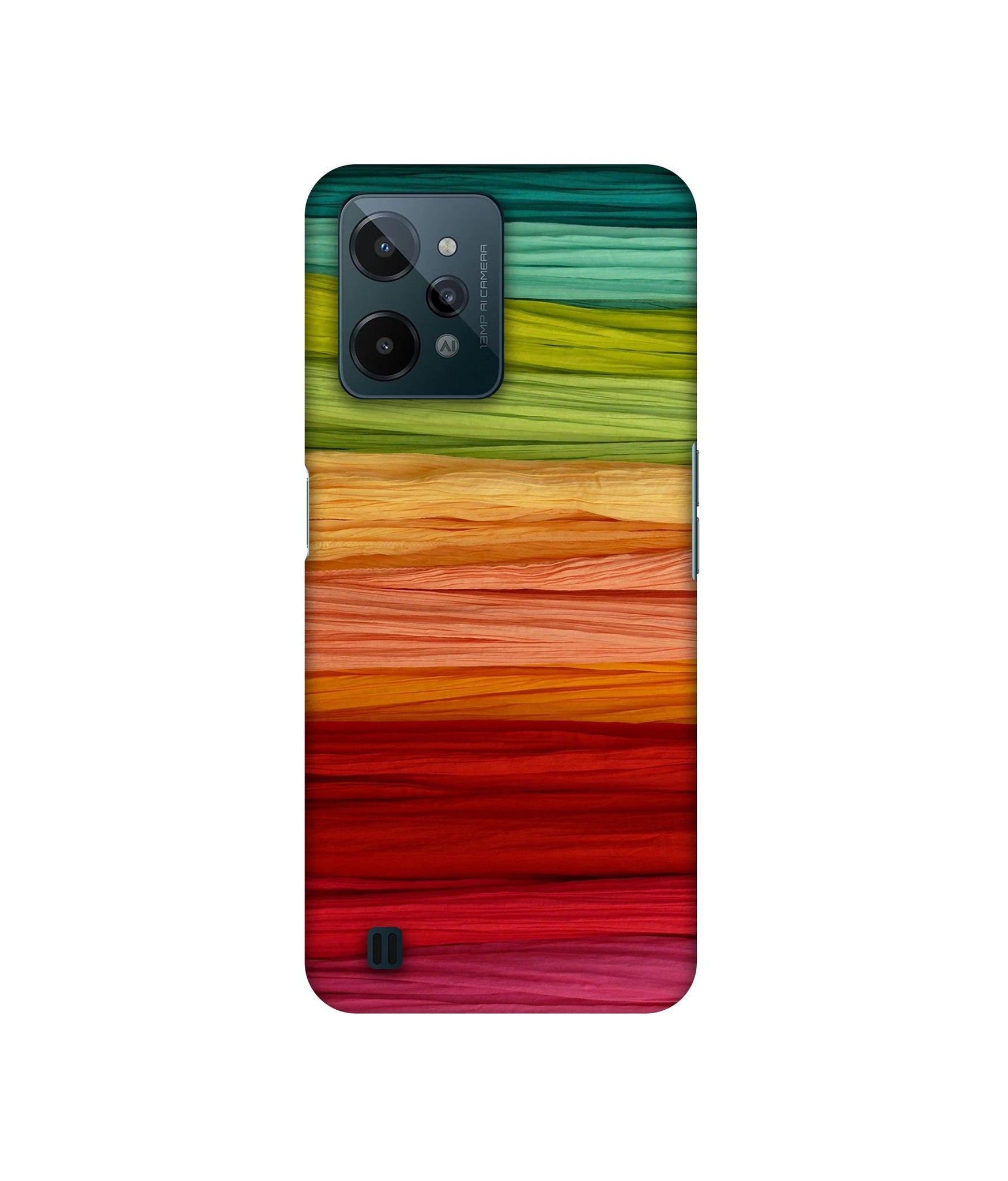 Colorful Thread Designer Hard Back Cover for Realme C31 4G