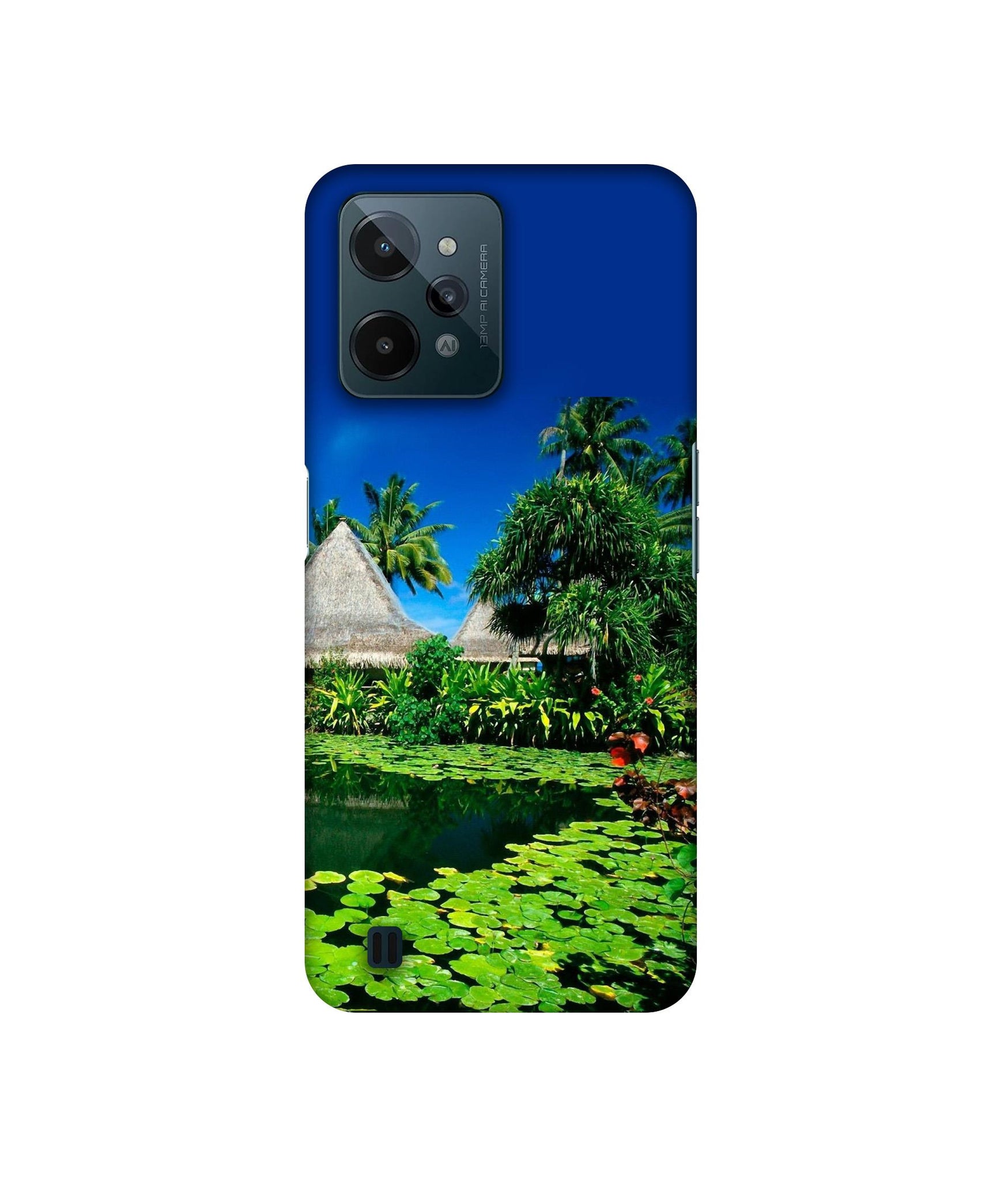 Tropics Water Designer Hard Back Cover for Realme C31 4G