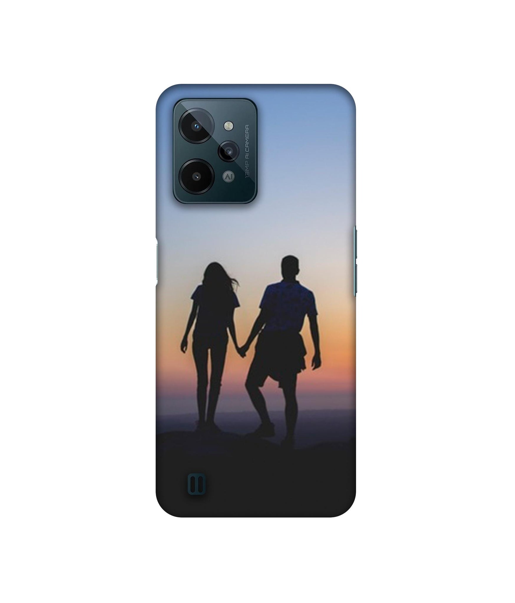 Couple On Beach Designer Hard Back Cover for Realme C31 4G