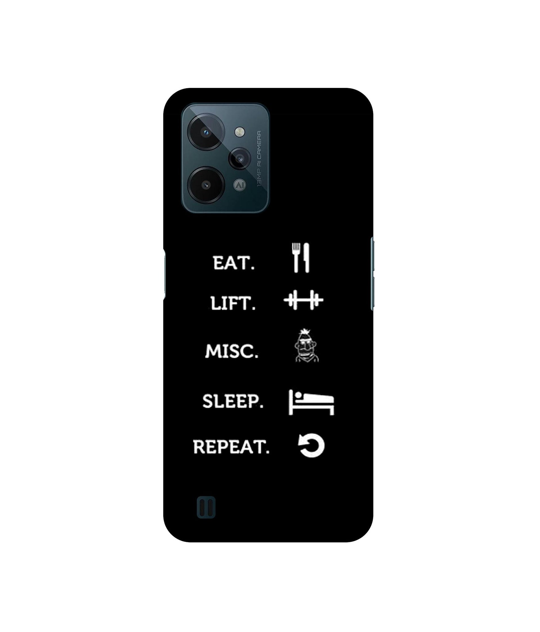 Life Tool Quote Designer Hard Back Cover for Realme C31 4G