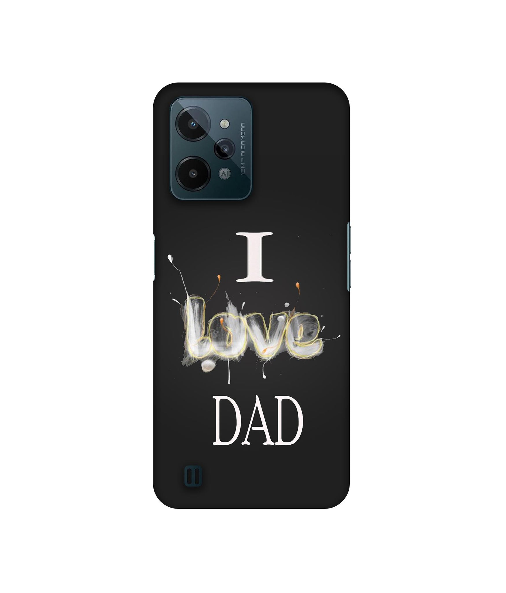 Happy Quote Designer Hard Back Cover for Realme C31 4G