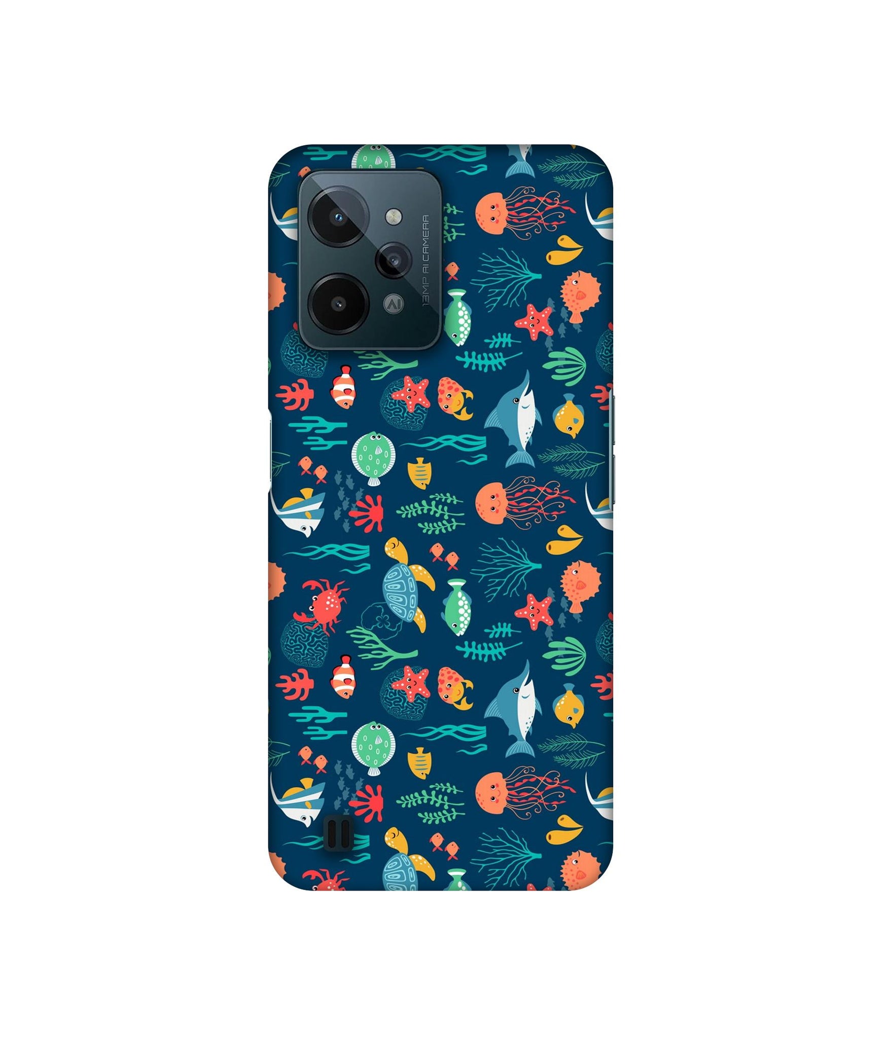 Aquarium Texture Designer Hard Back Cover for Realme C31 4G