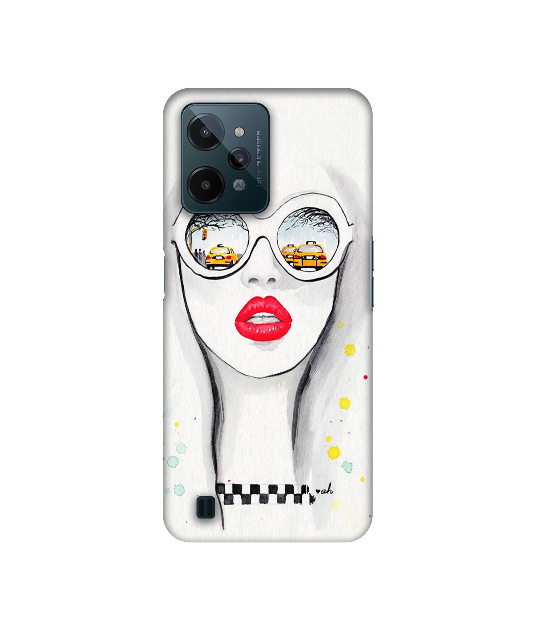 Girl Designer Hard Back Cover for Realme C31 4G