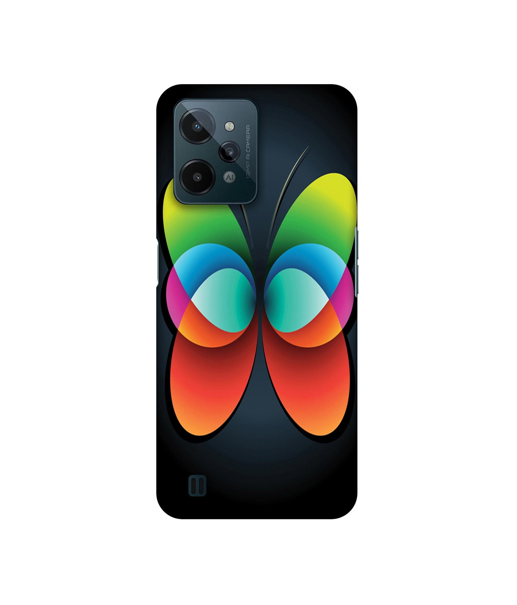 Colourfull Butterfly Designer Hard Back Cover for Realme C31 4G