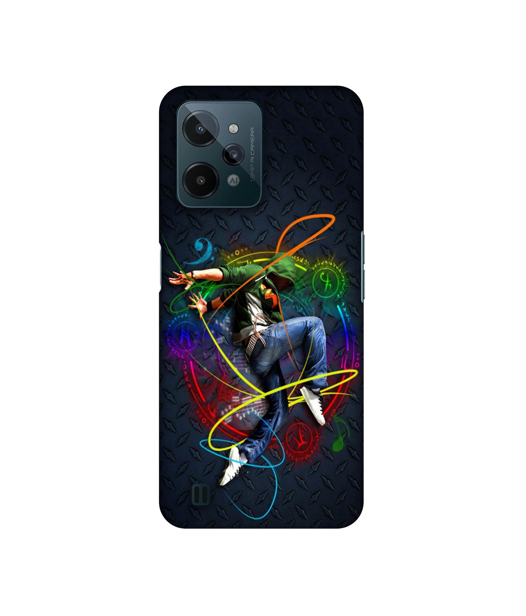 Boy With Music Designer Hard Back Cover for Realme C31 4G