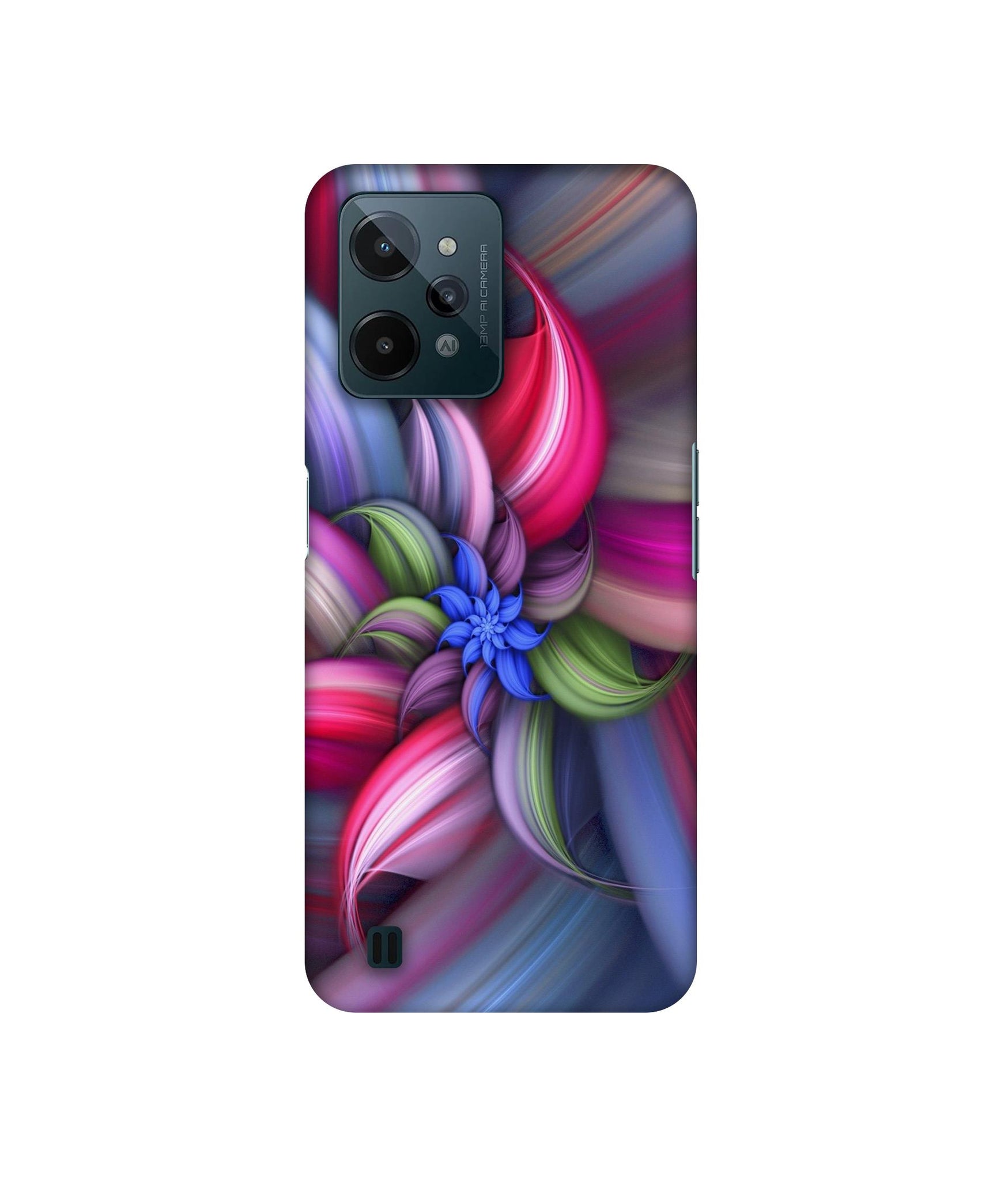 Colorful Flower Designer Hard Back Cover for Realme C31 4G