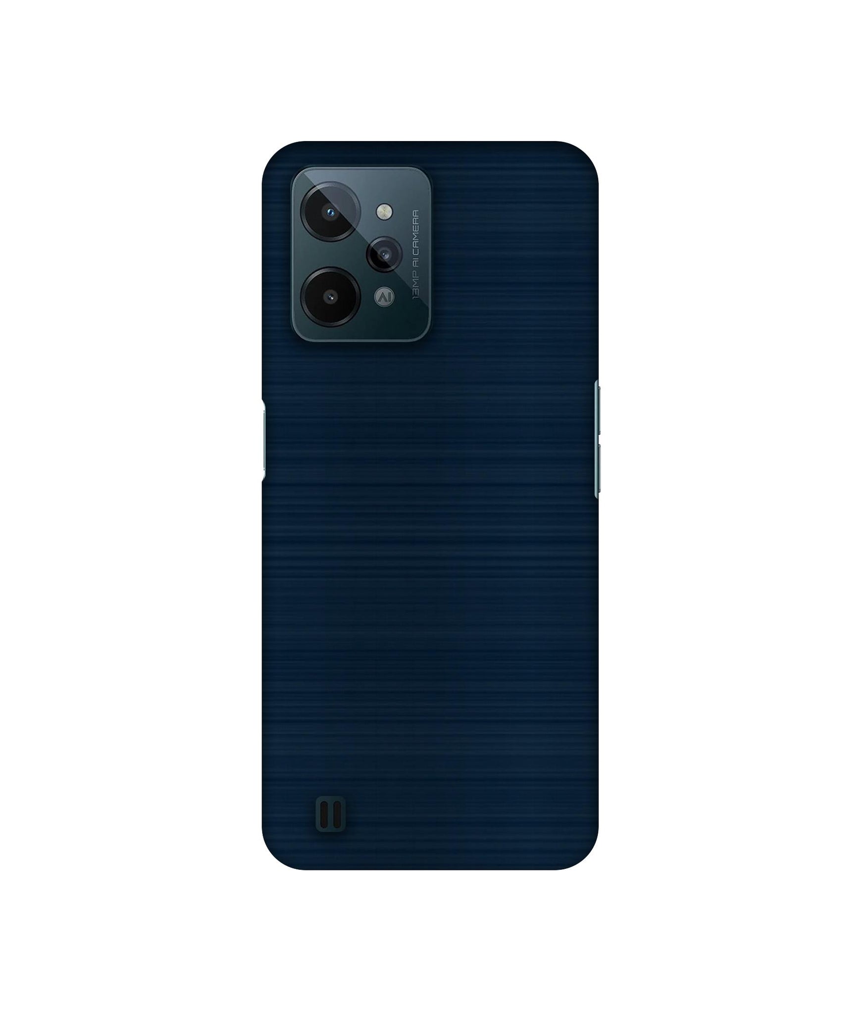 Blue Line Designer Hard Back Cover for Realme C31 4G