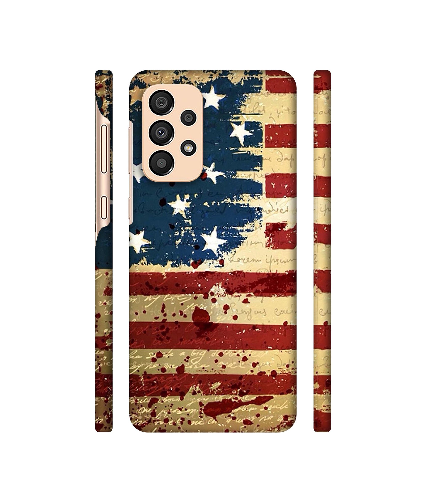 Colorful USA Flag Designer Hard Back Cover for Samsung Galaxy A33 5G