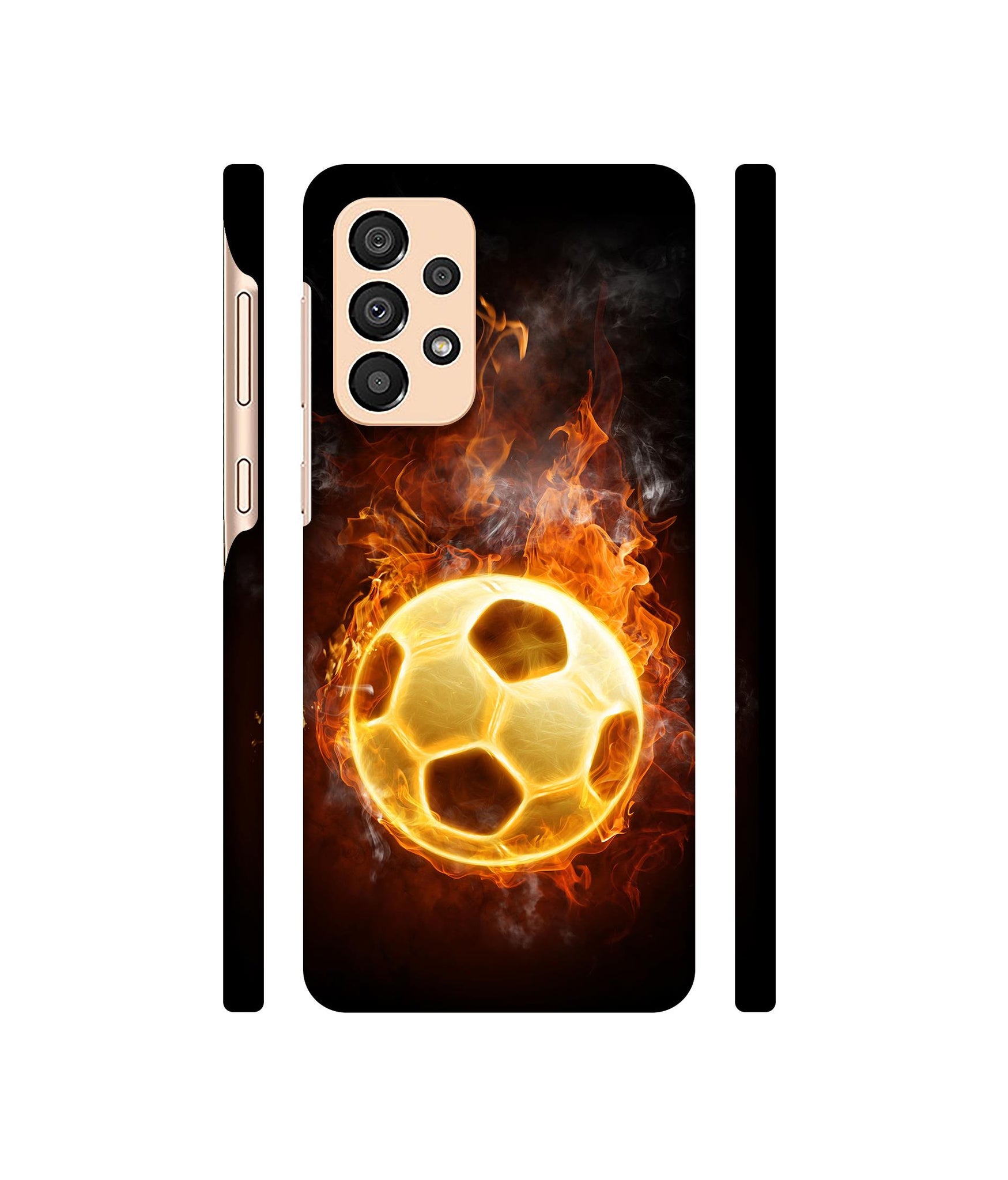 Football & Fire Designer Hard Back Cover for Samsung Galaxy A33 5G