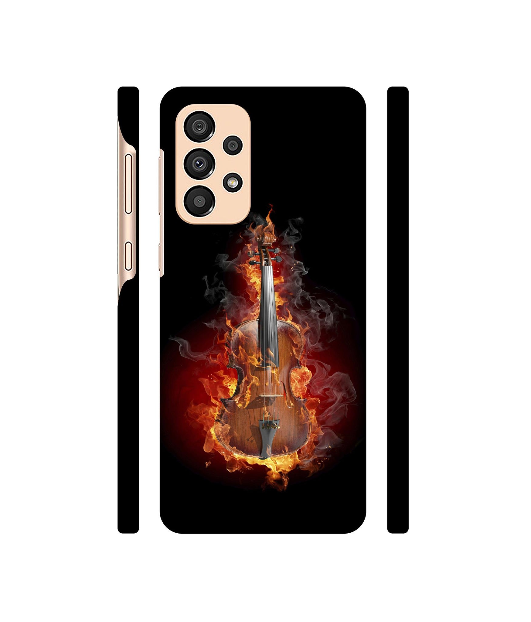 Burning Violin Designer Hard Back Cover for Samsung Galaxy A33 5G