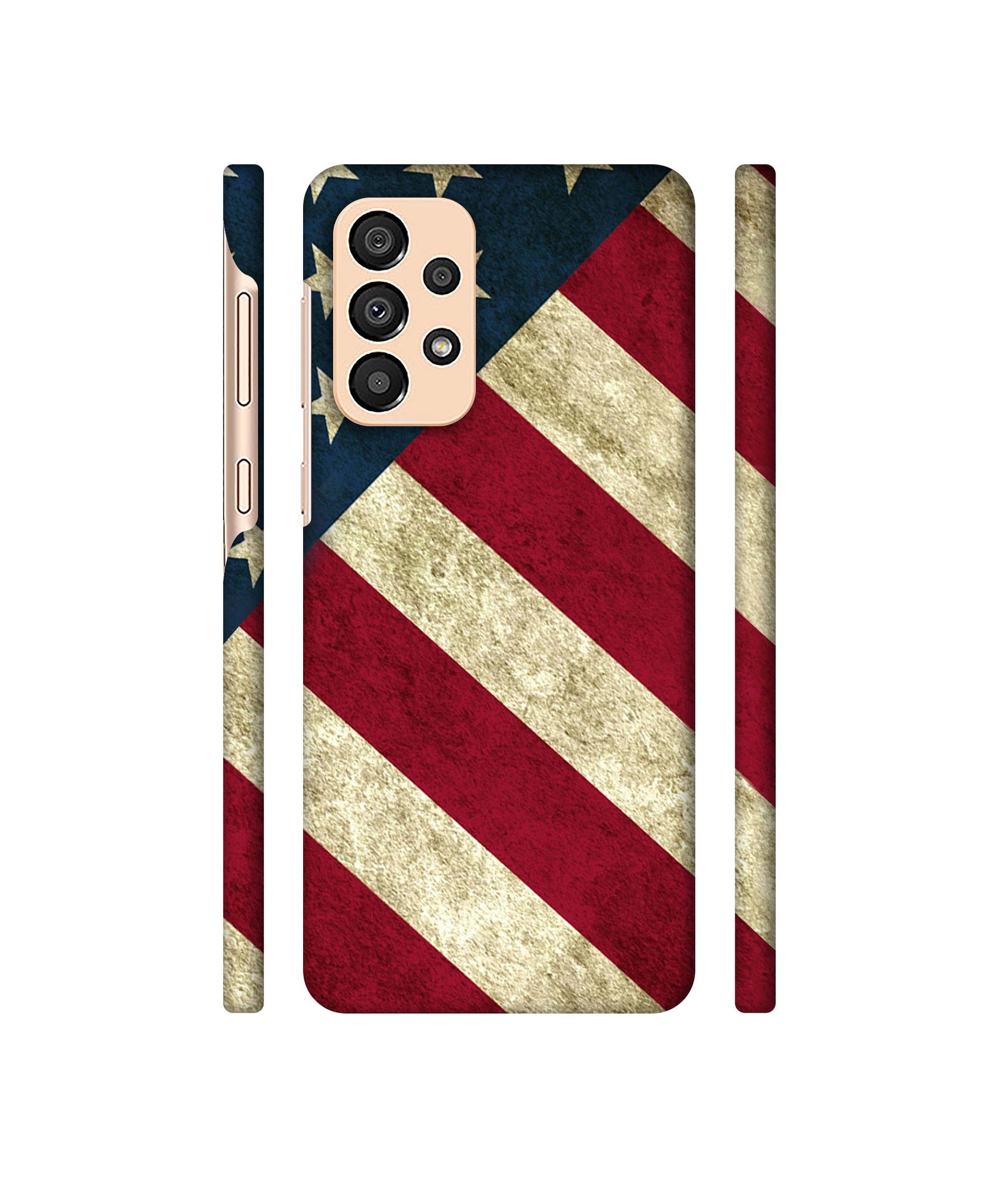 USA Flag Designer Hard Back Cover for Samsung Galaxy A33 5G