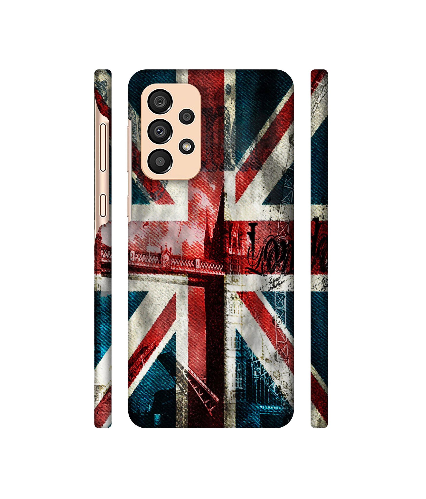London Flag wallpaper Designer Hard Back Cover for Samsung Galaxy A33 5G