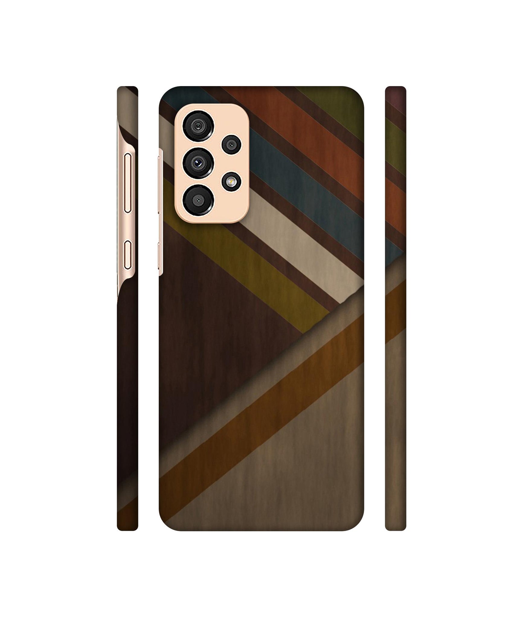 Colorful Wooden Pattern Designer Hard Back Cover for Samsung Galaxy A33 5G