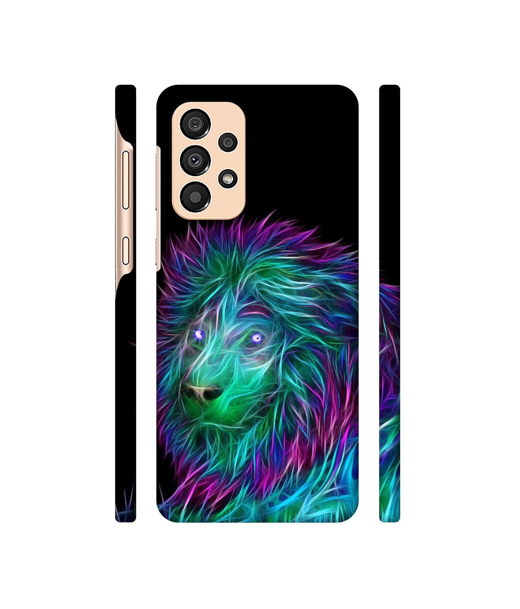 3D Lion Designer Hard Back Cover for Samsung Galaxy A33 5G