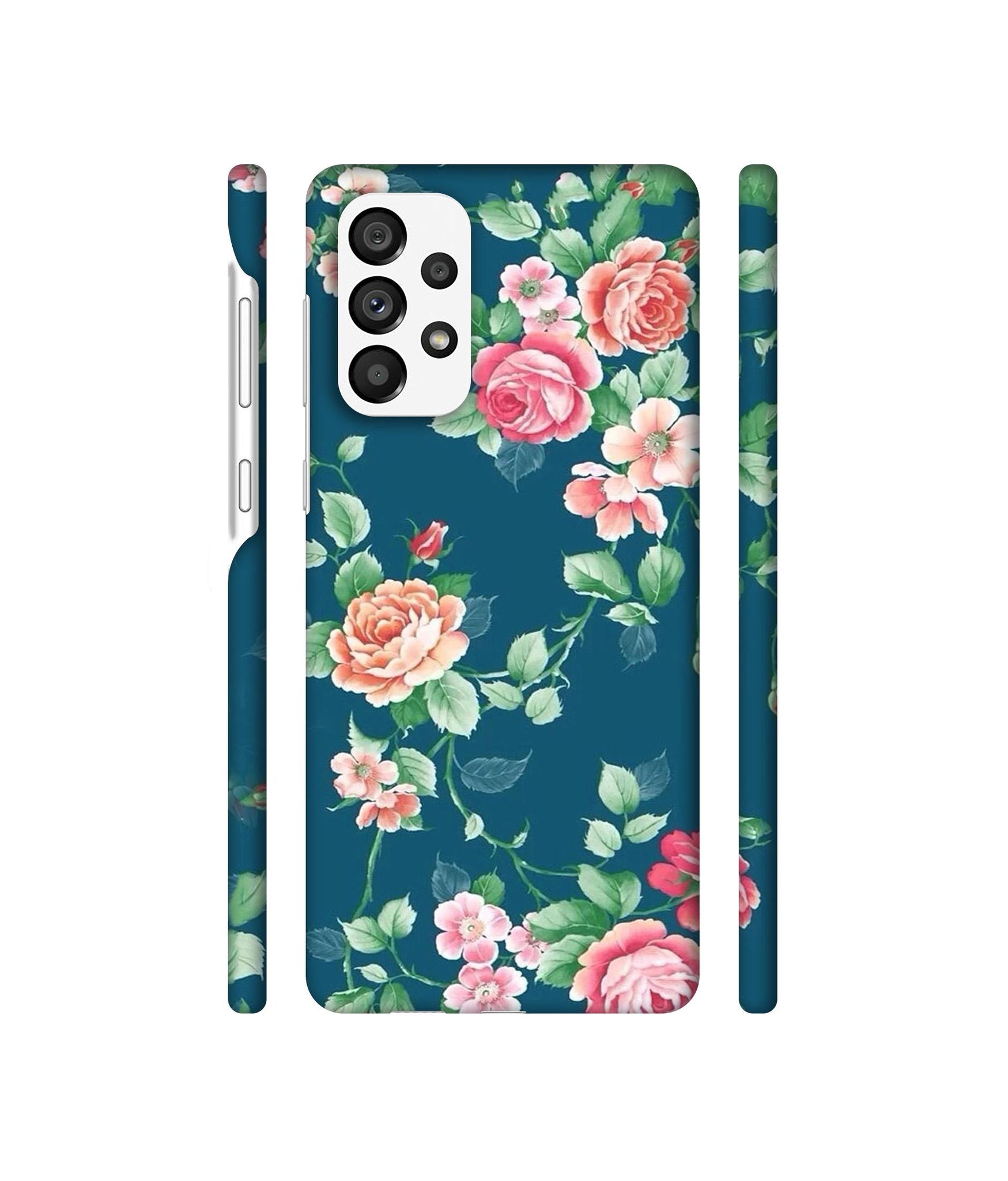 Vintage Floral Designer Hard Back Cover for Samsung Galaxy A73 5G