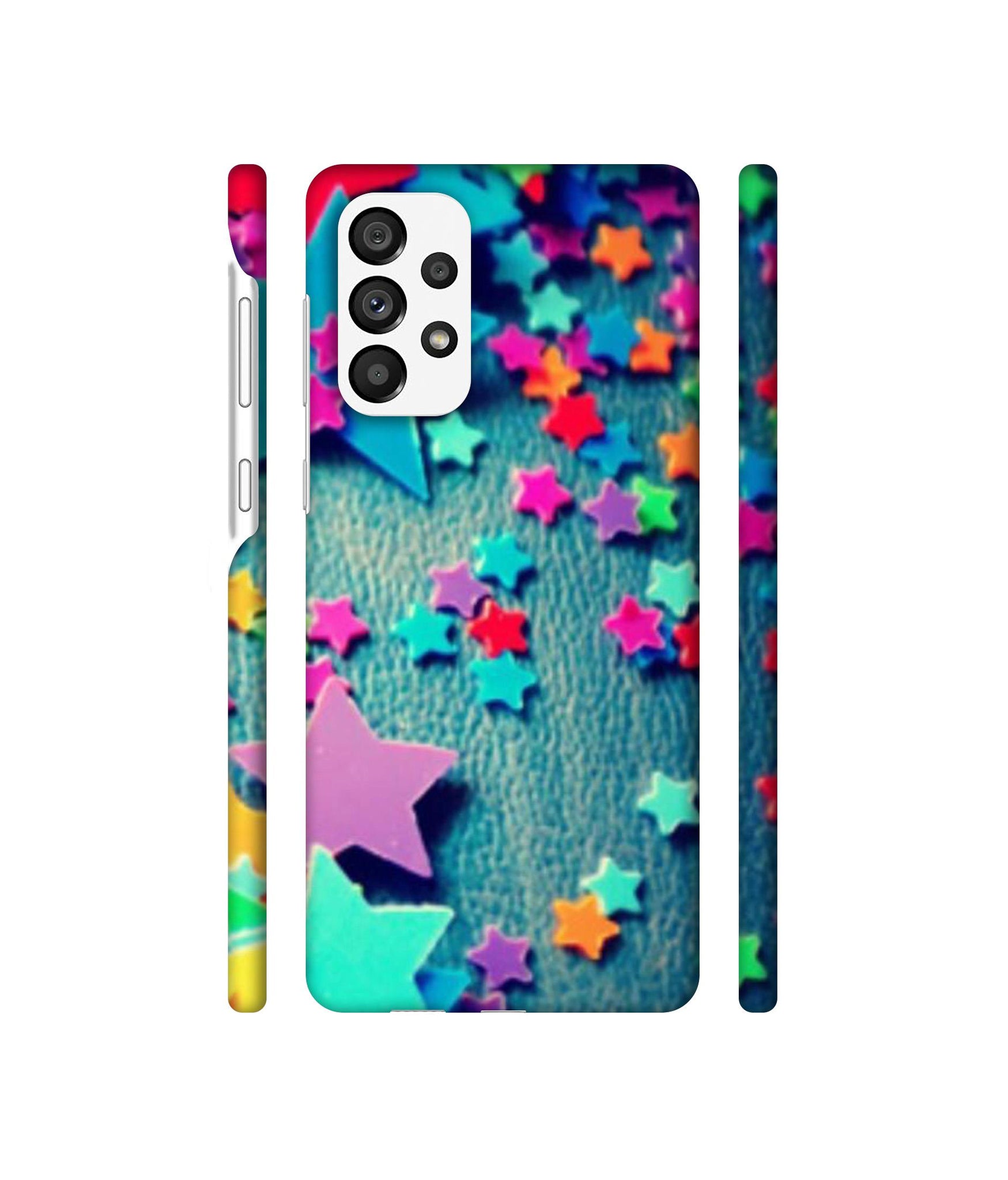 Colorful Stars Designer Hard Back Cover for Samsung Galaxy A73 5G