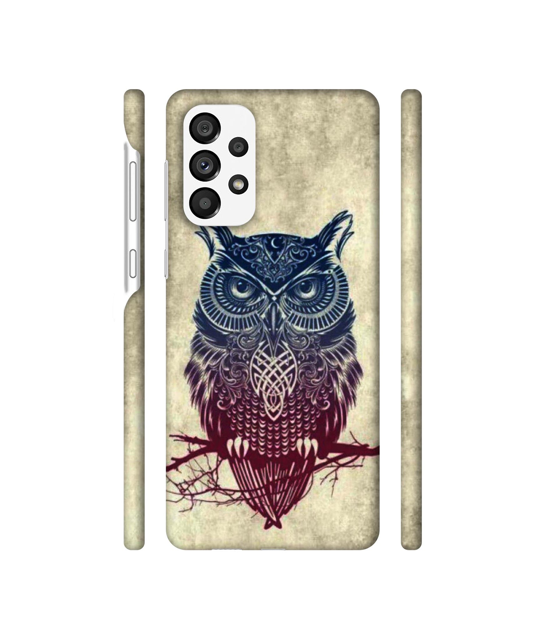 Owl Pattern Designer Hard Back Cover for Samsung Galaxy A73 5G