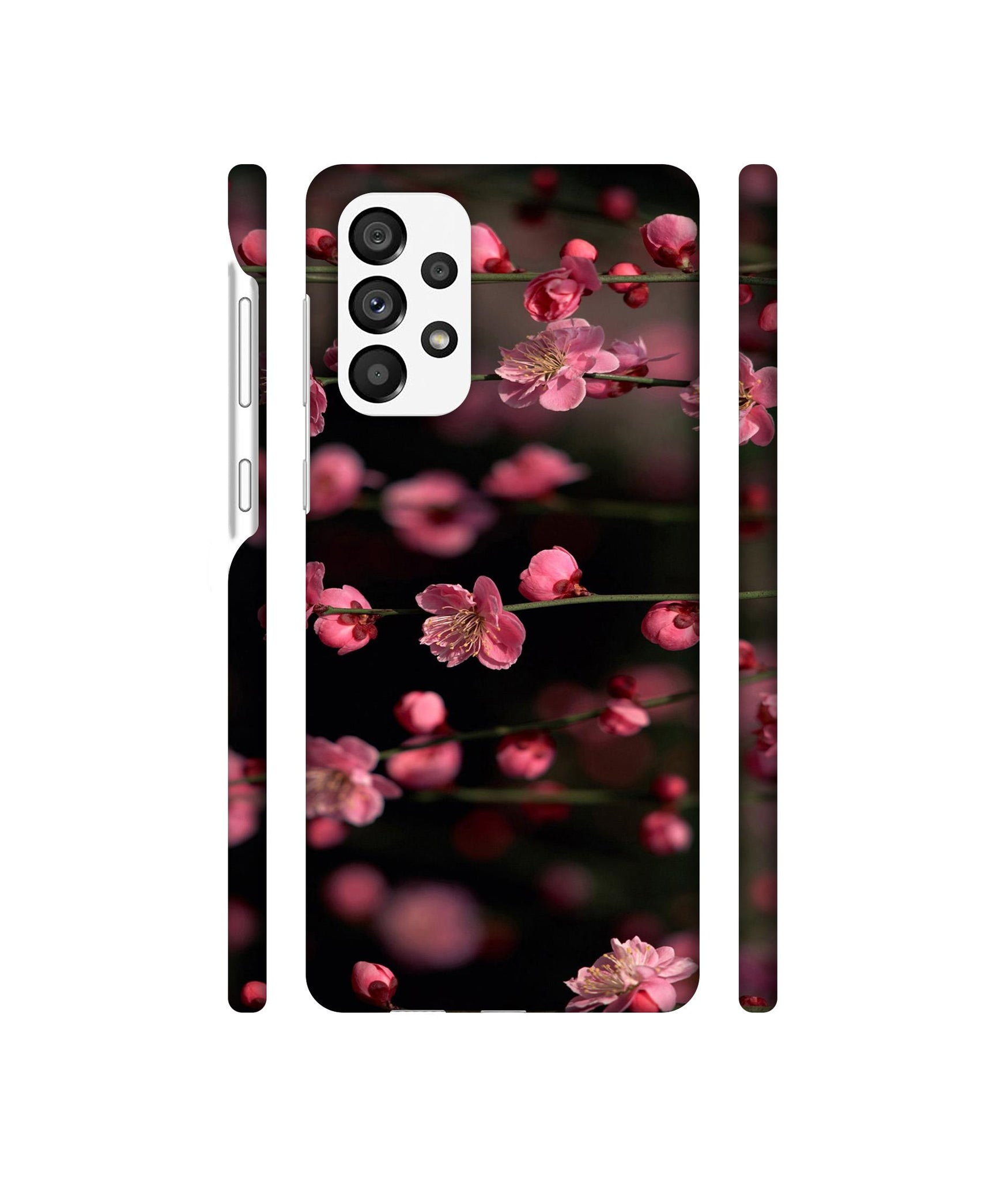 Pink Flowers Designer Hard Back Cover for Samsung Galaxy A73 5G