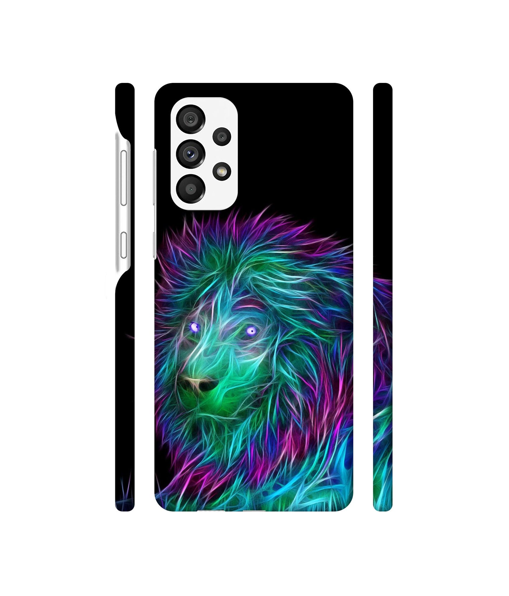 3D Lion Designer Hard Back Cover for Samsung Galaxy A73 5G