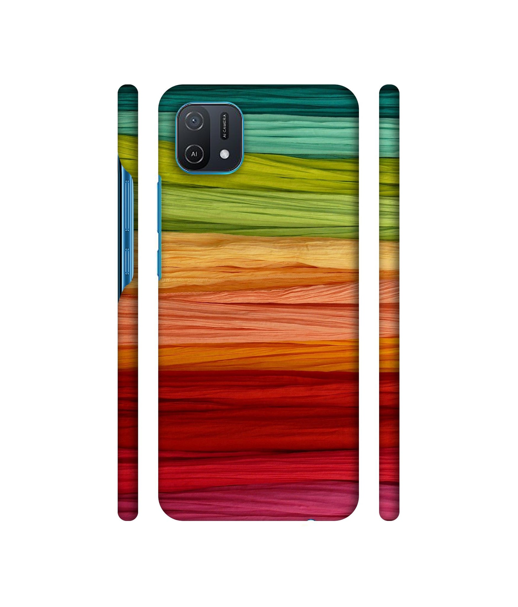 Colorful Thread Designer Hard Back Cover for Oppo A16K 4G