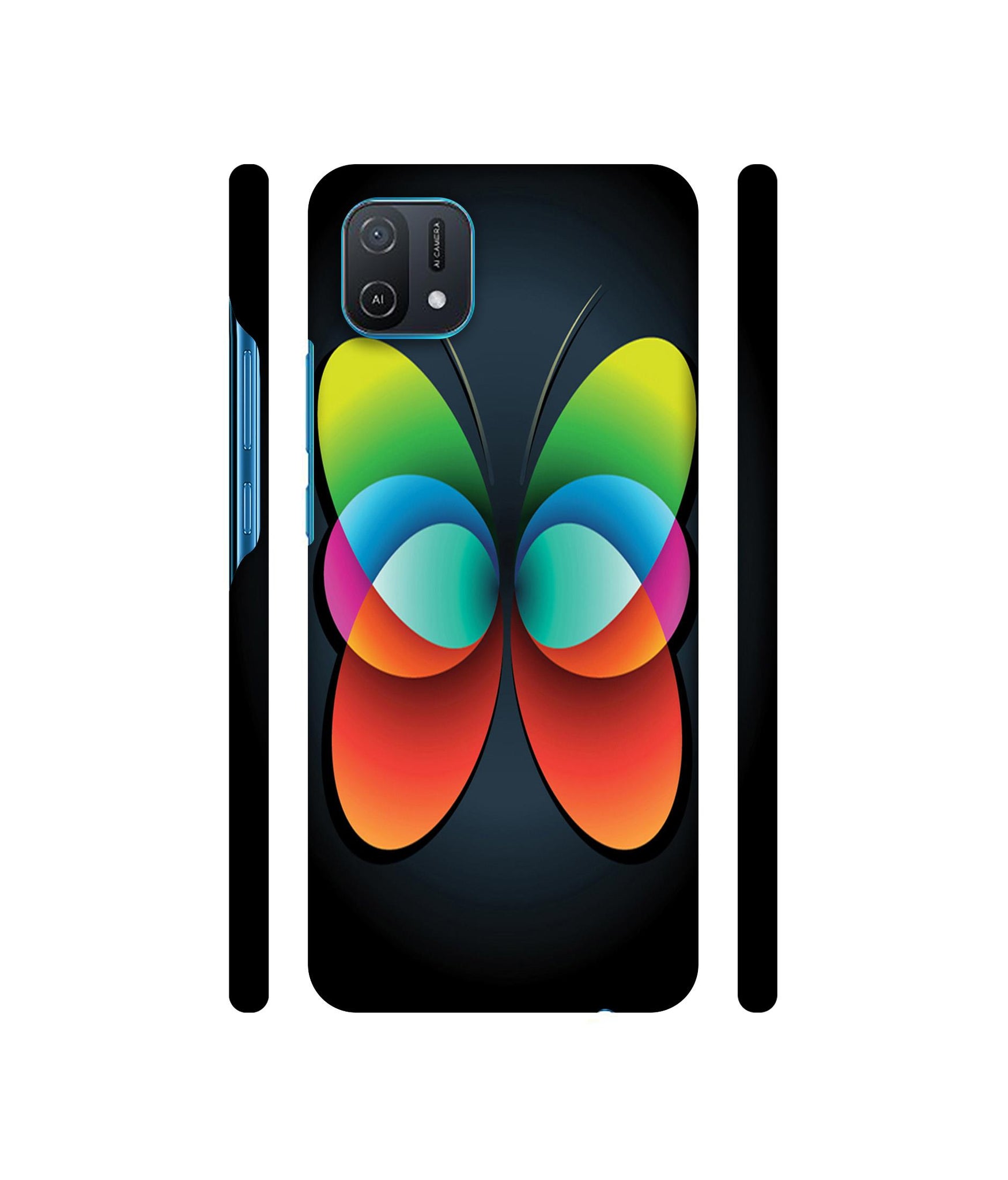 Colourfull Butterfly Designer Hard Back Cover for Oppo A16K 4G
