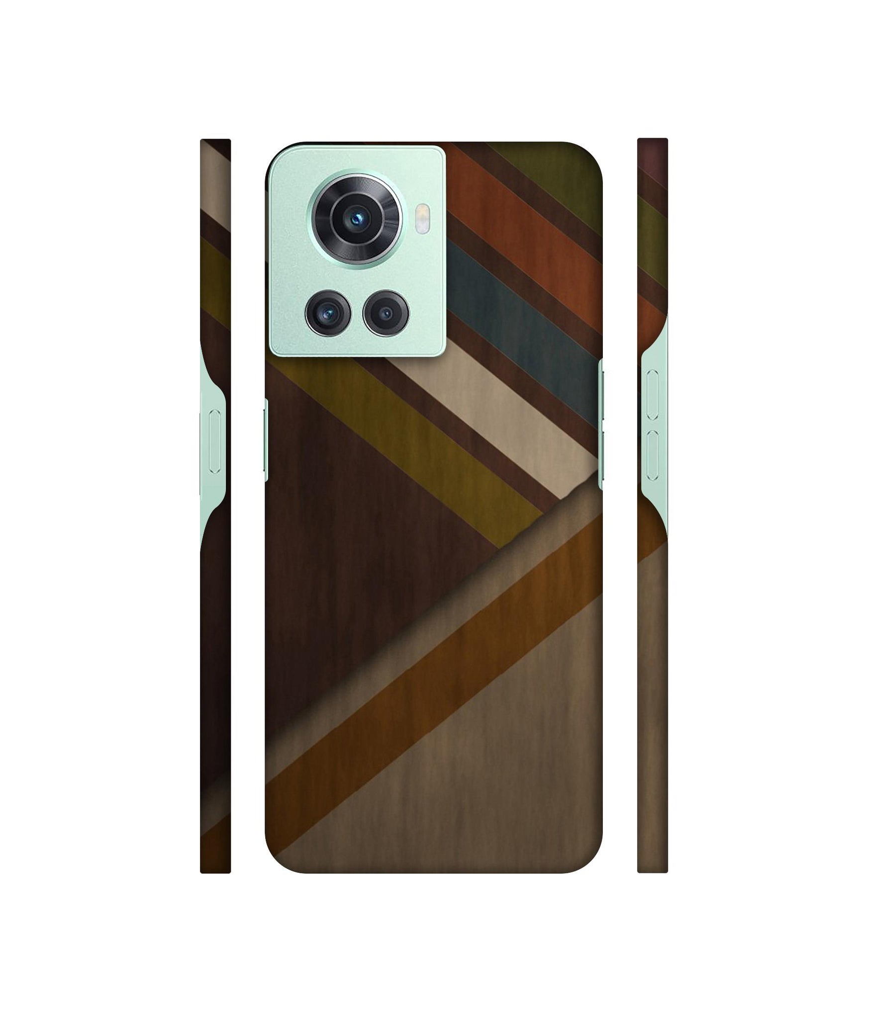 Colorful Wooden Pattern Designer Hard Back Cover for OnePlus 10R 5G