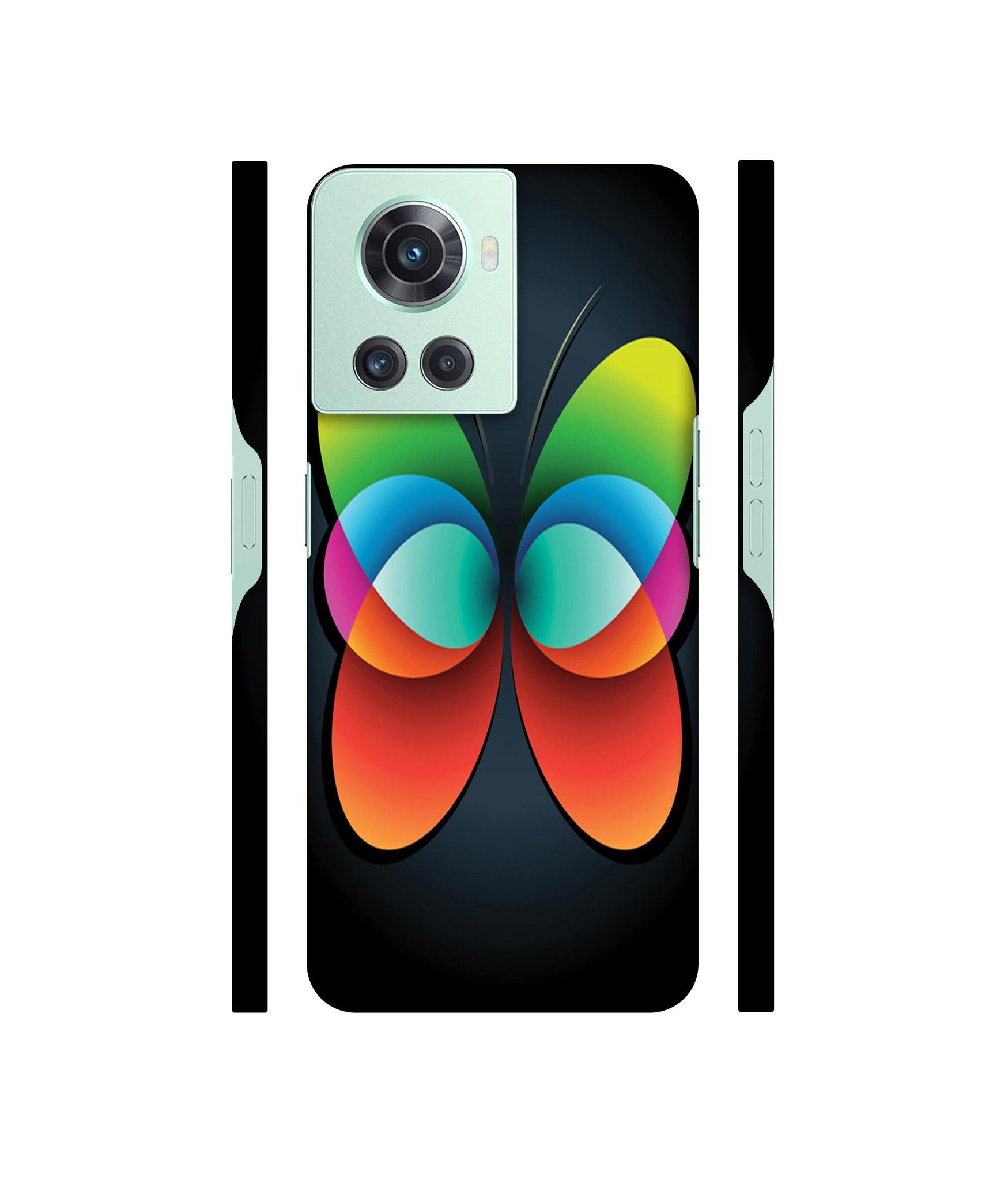 Colourfull Butterfly Designer Hard Back Cover for OnePlus 10R 5G