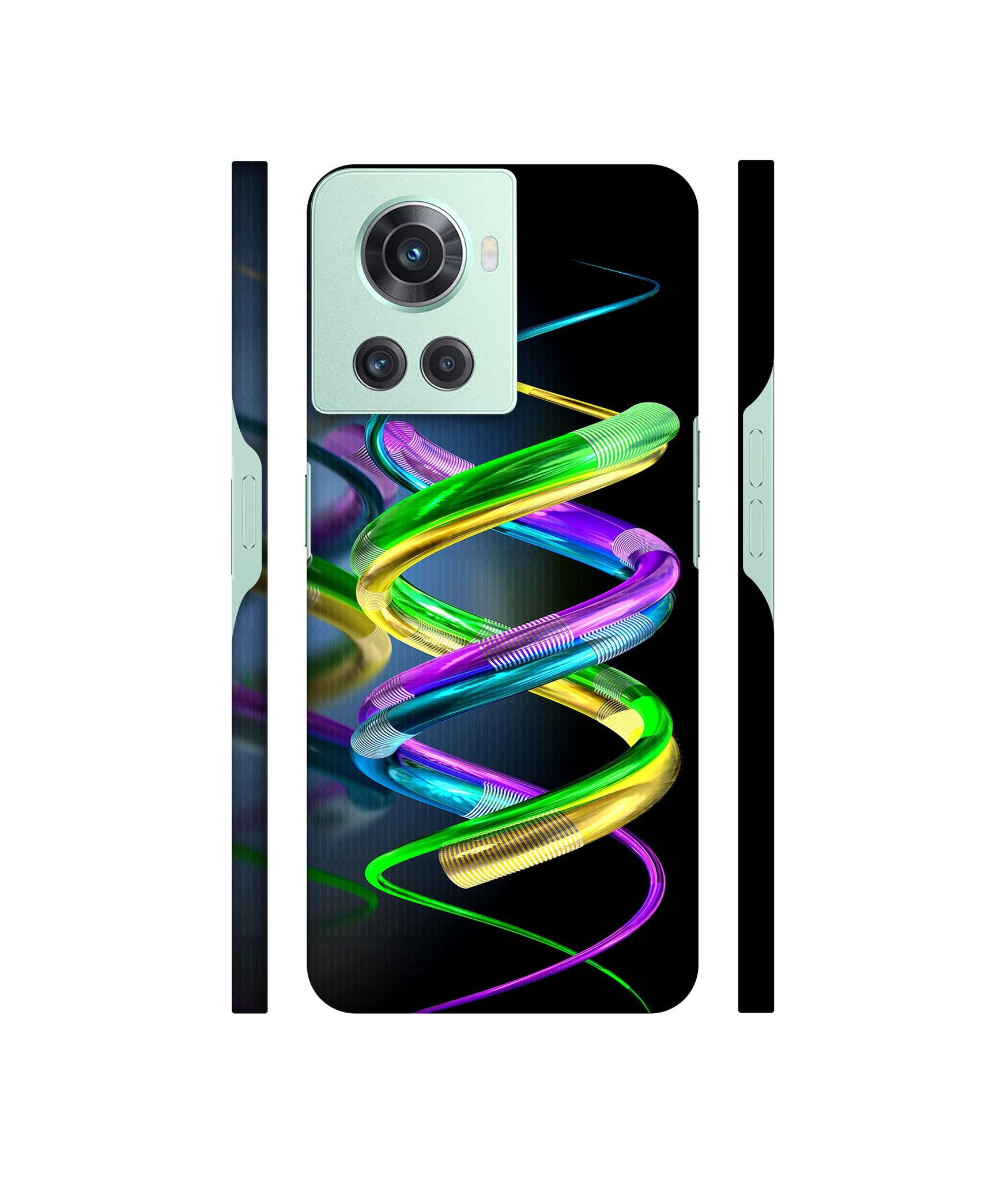 3D Spiral Designer Hard Back Cover for OnePlus 10R 5G