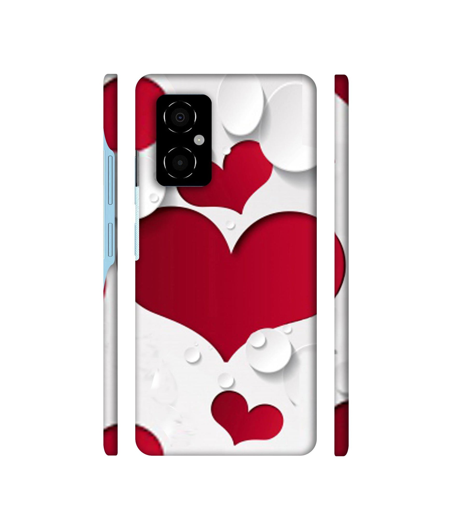 Multiple Hearts Designer Hard Back Cover for Poco M4 5G