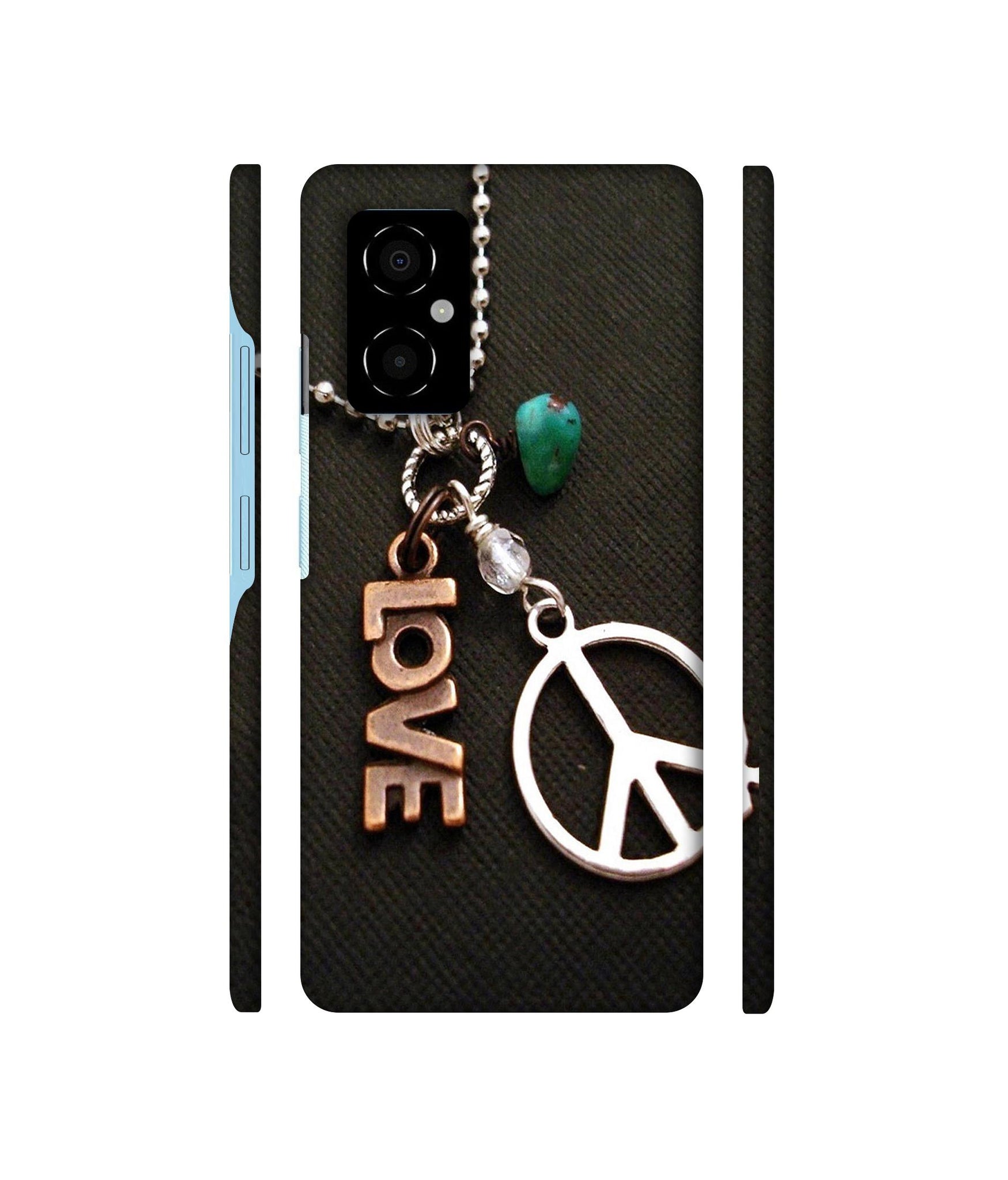 Love and Peace Designer Hard Back Cover for Poco M4 5G