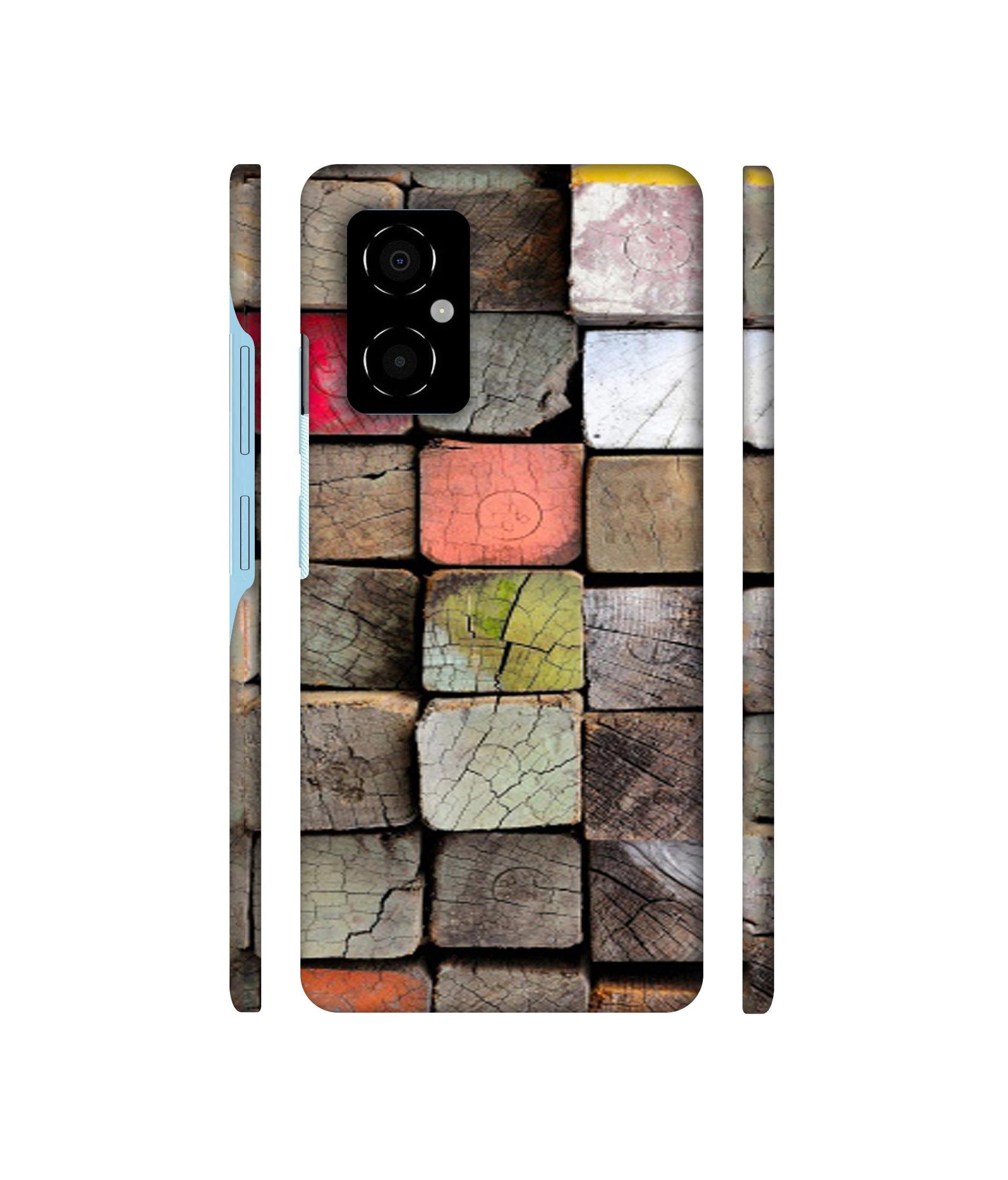 Wood Lumber Paint Designer Hard Back Cover for Poco M4 5G