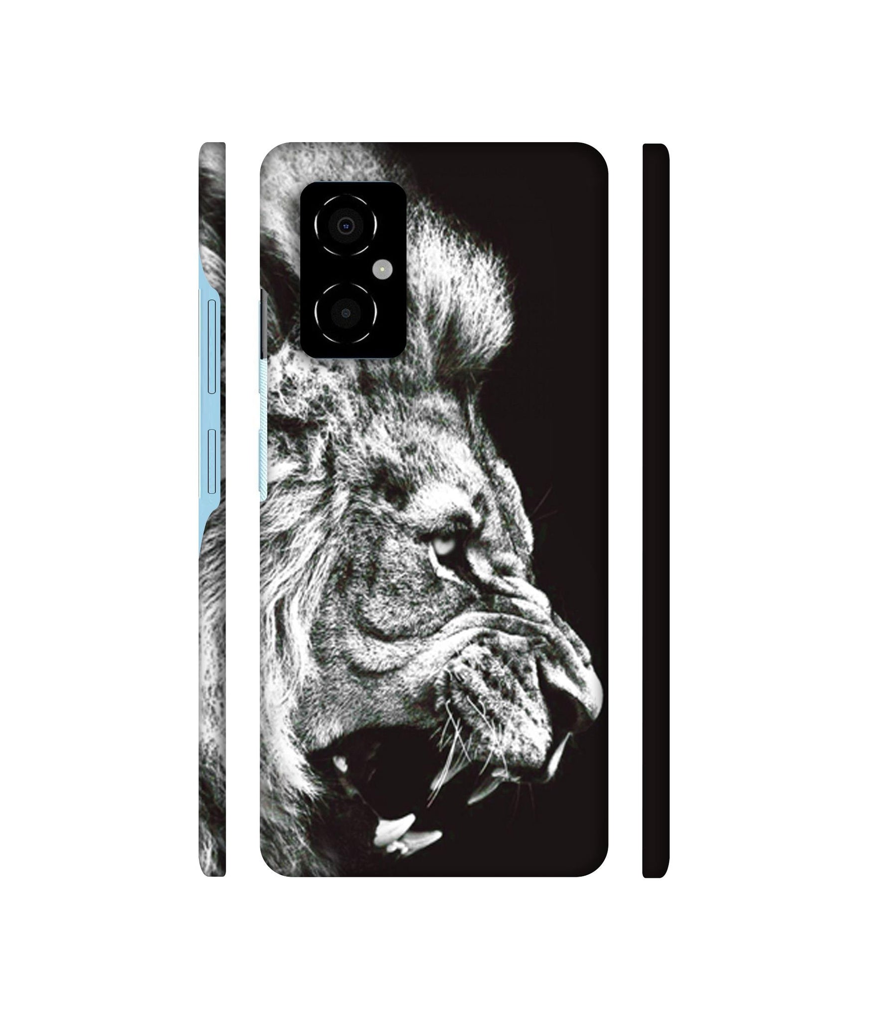 Angry Lion Designer Hard Back Cover for Poco M4 5G
