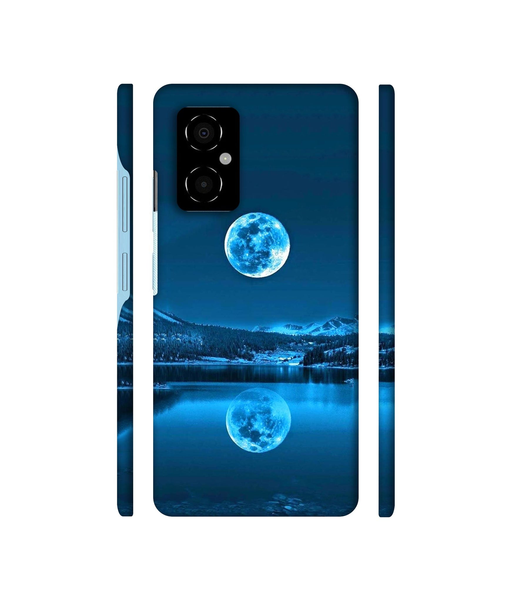 Awesome Moon Designer Hard Back Cover for Poco M4 5G