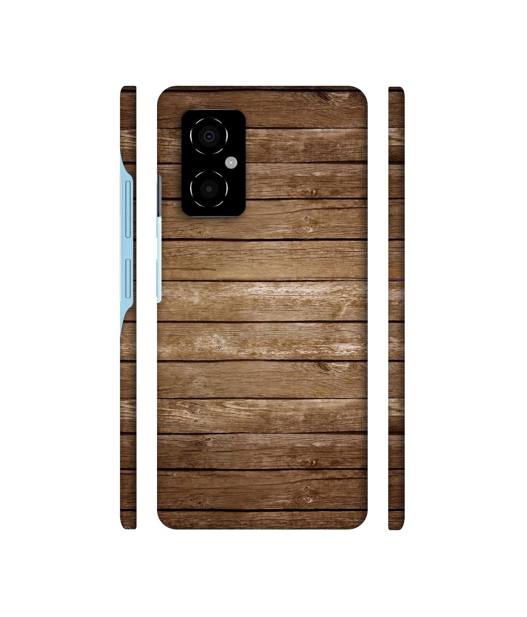 Wood Designer Hard Back Cover for Poco M4 5G