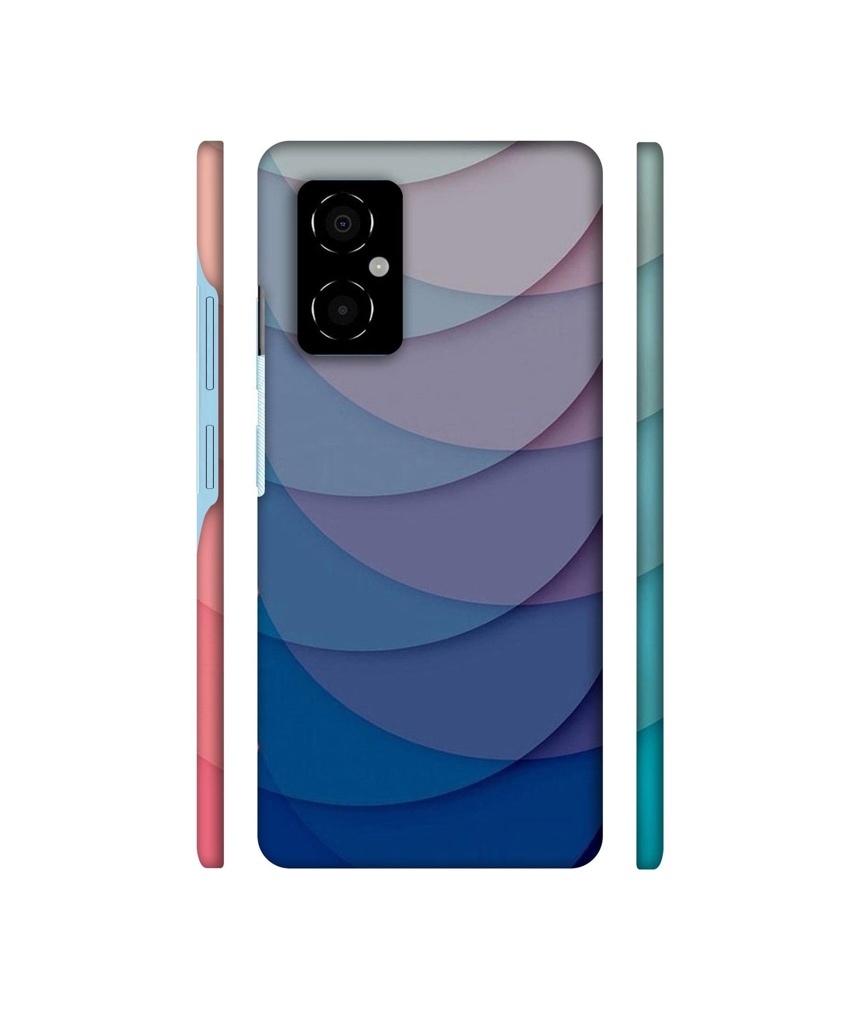 Waves Pattern Print Designer Hard Back Cover for Poco M4 5G