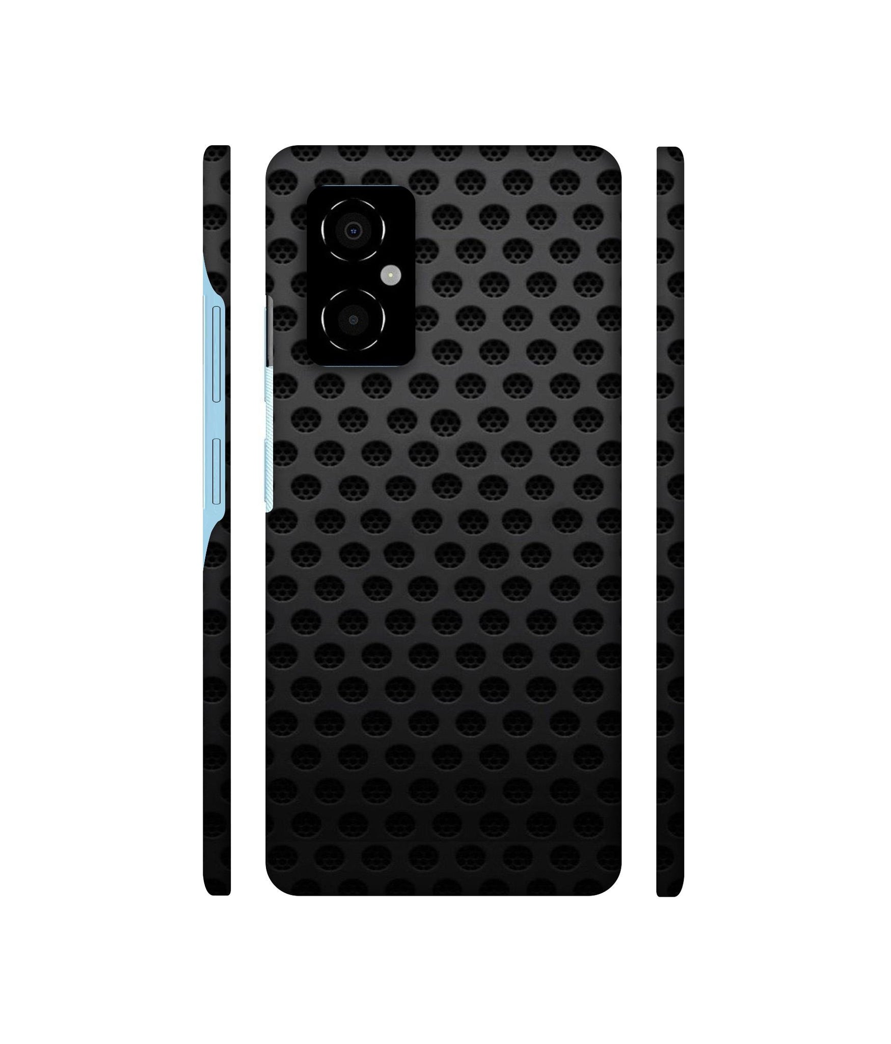 Black Circle Designer Hard Back Cover for Poco M4 5G