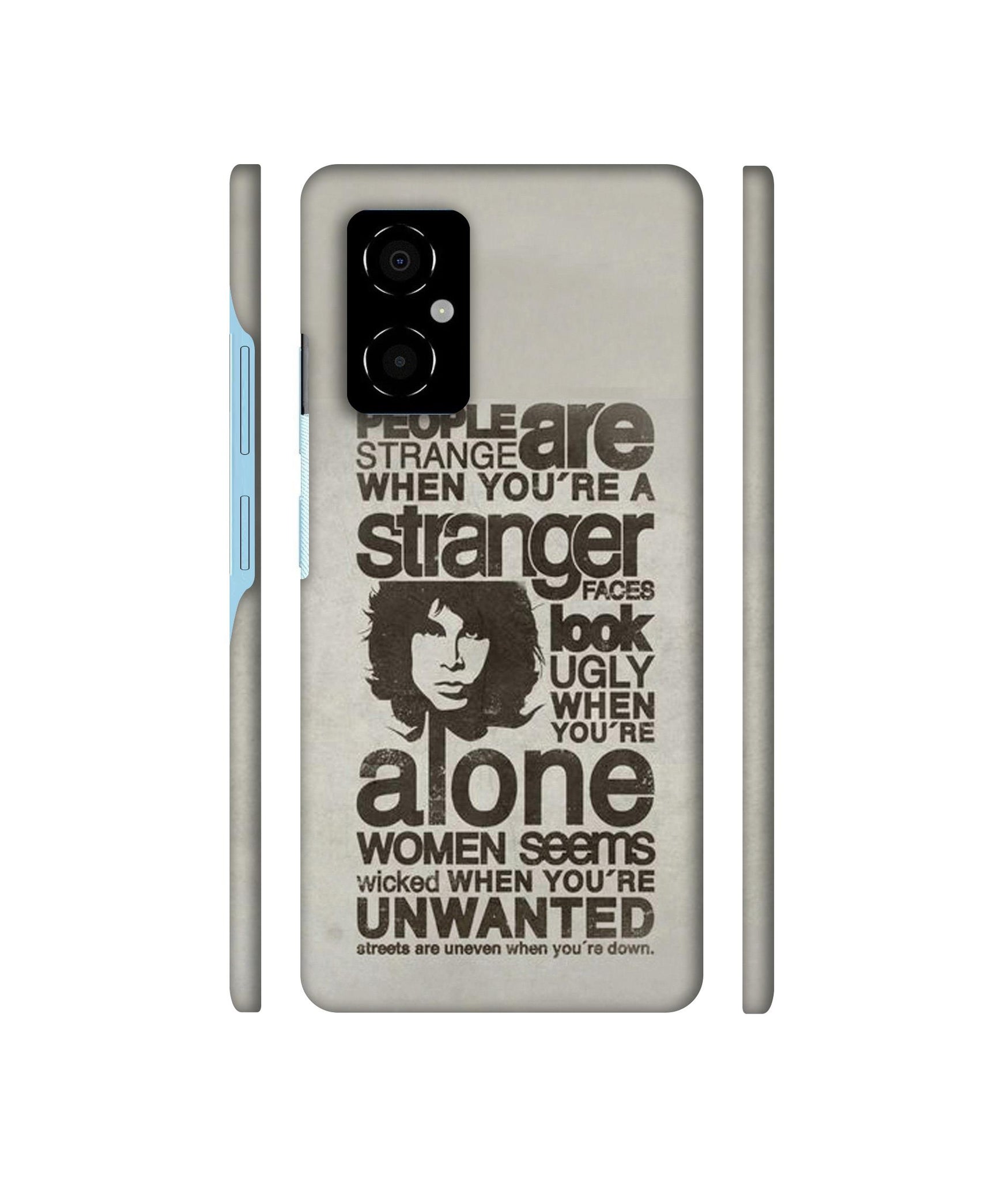 Quotes Pattern Designer Hard Back Cover for Poco M4 5G