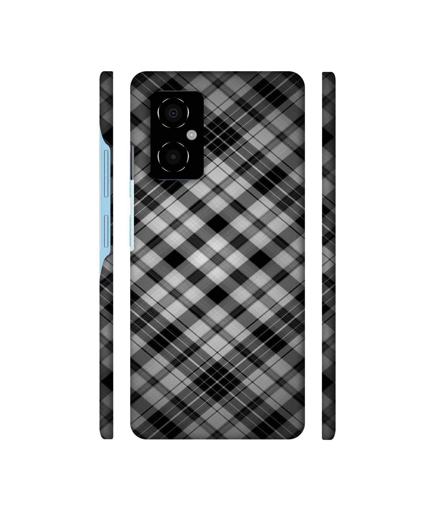 Black Stripes Pattern Designer Hard Back Cover for Poco M4 5G
