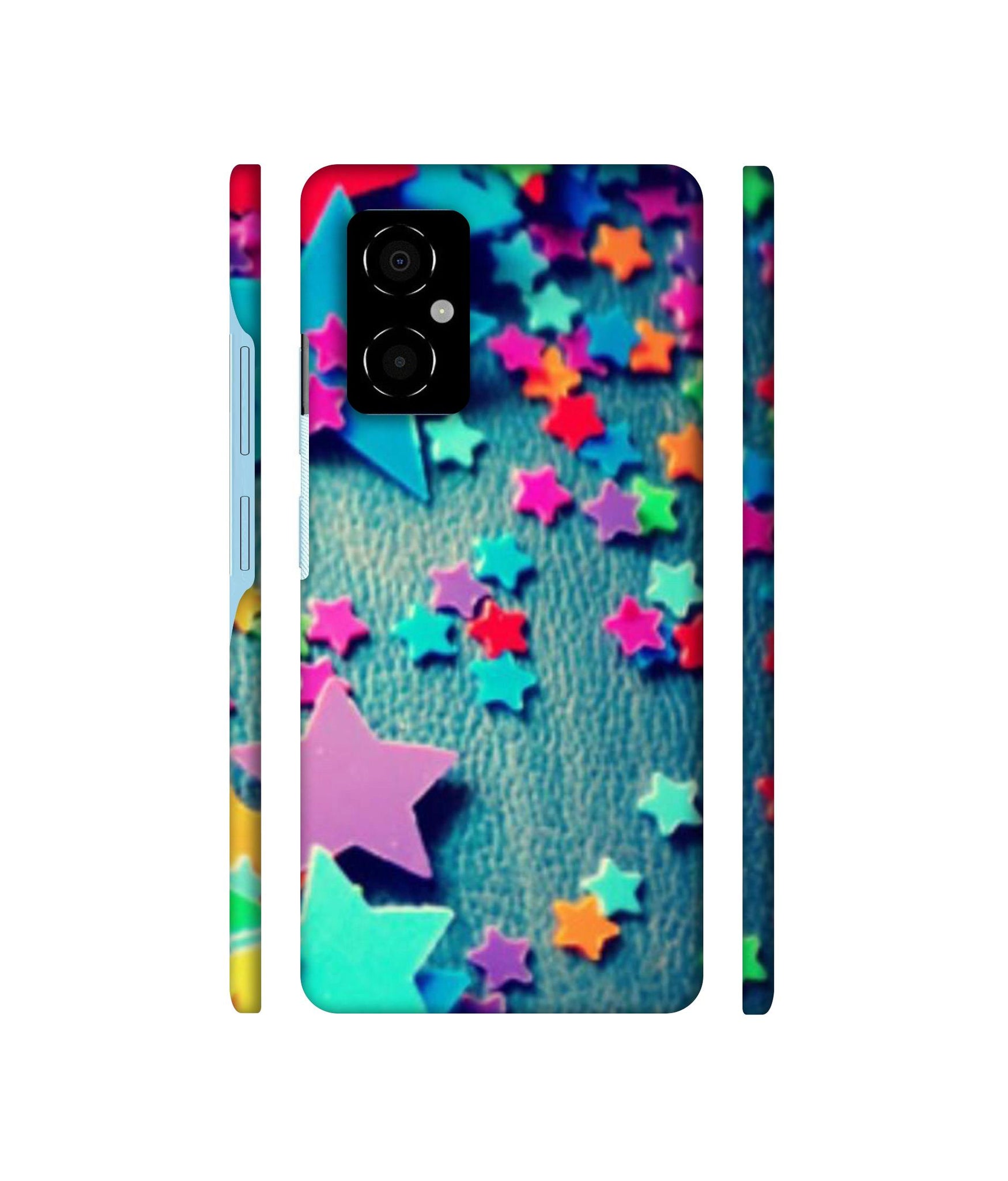 Colorful Stars Designer Hard Back Cover for Poco M4 5G