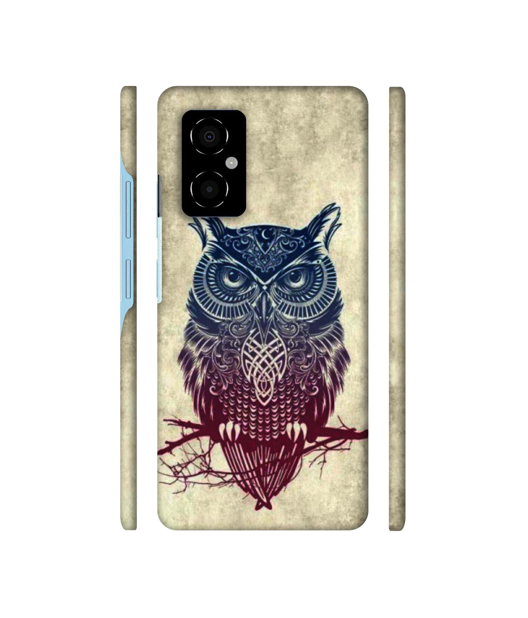 Owl Pattern Designer Hard Back Cover for Poco M4 5G