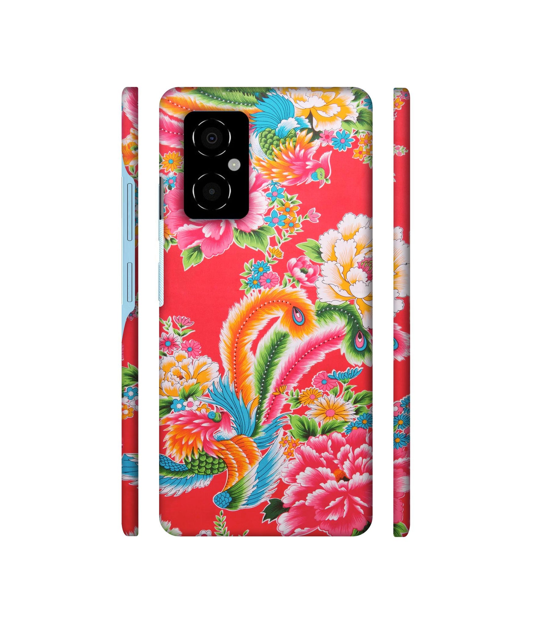 Cute Floral Pattern Print Designer Hard Back Cover for Poco M4 5G